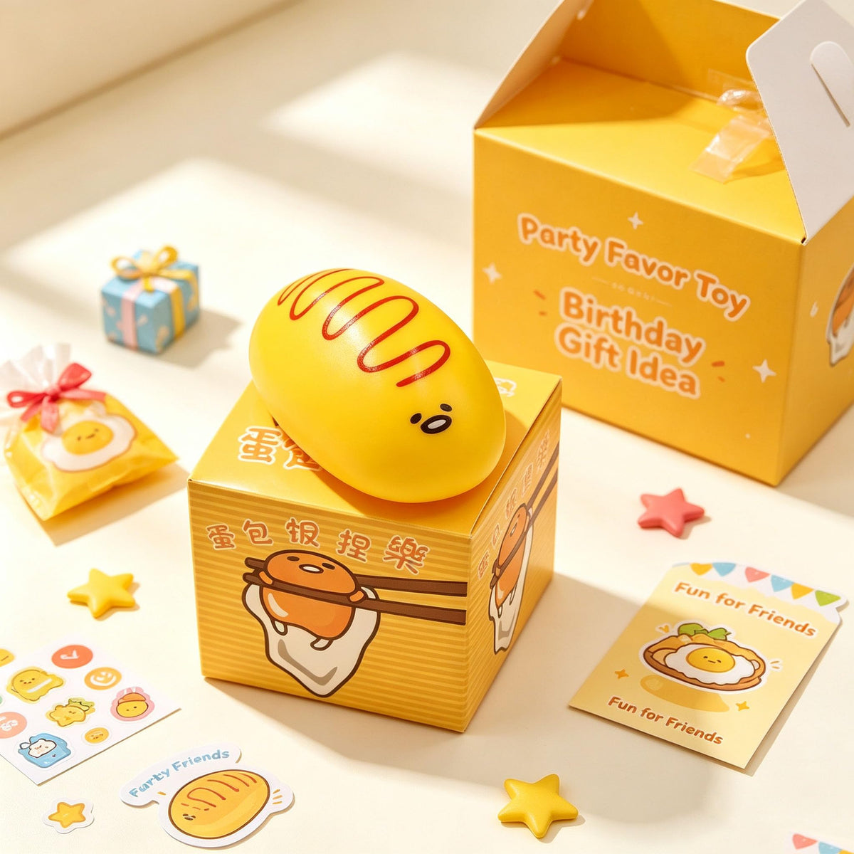 Omurice Squishy Toy for Sensory Fidgeting, 1 PCS Single Food-Shaped Squeeze Item with Flat Base for Desk Display During Work or Study Breaks, Tactile Feedback, Not Edible