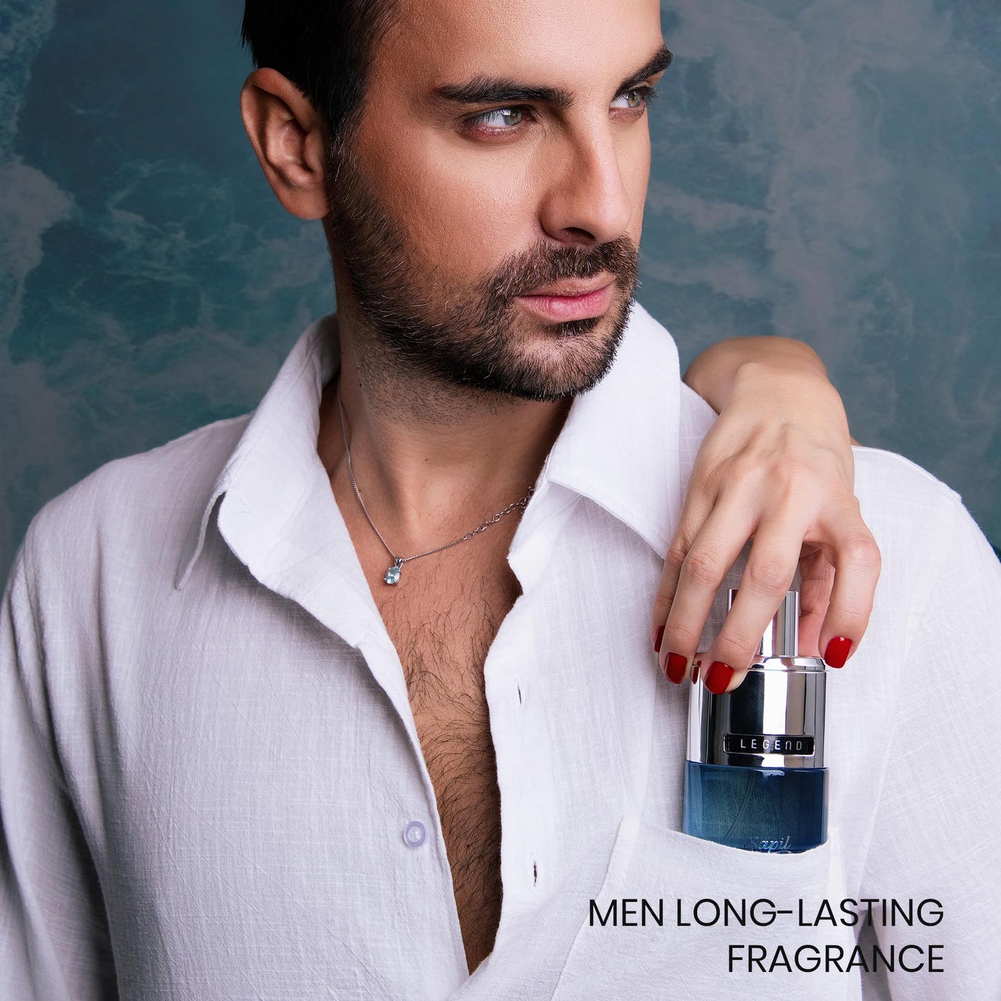 Sapil Legend Eau de Parfum for Men – Long-Lasting Dubai Perume – Spicy, Woody, Fresh & Aromatic Scent with Citrus & Warm Spices – 3.4 Oz (100ml) – Sophisticated Fragrance for Daily & Evening Wear - Medaid International