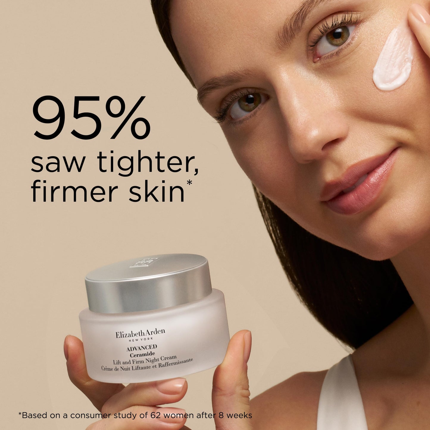 Elizabeth Arden Advanced Ceramide Lift and Firm Face Cream, Hydrating Moisturizer for Night, Infused with Peptides, 1.7 Oz - Medaid International