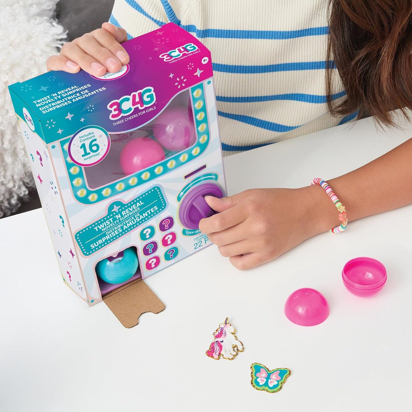 Twist 'N Reveal Novelty Surprises - Dispenses 16 Treasure - Medaid International