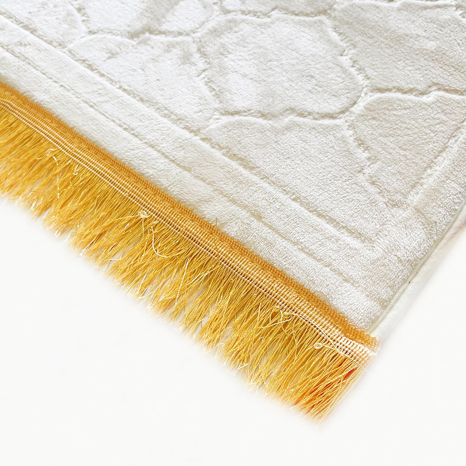 JE JOUE Prayer Rug Muslim Mat Islamic - Thickening Sponge Muslim Rug for Men Women Eid Travel Ramadan, Soft Luxury Great for Knees and Forehead （Milk White） - Medaid International