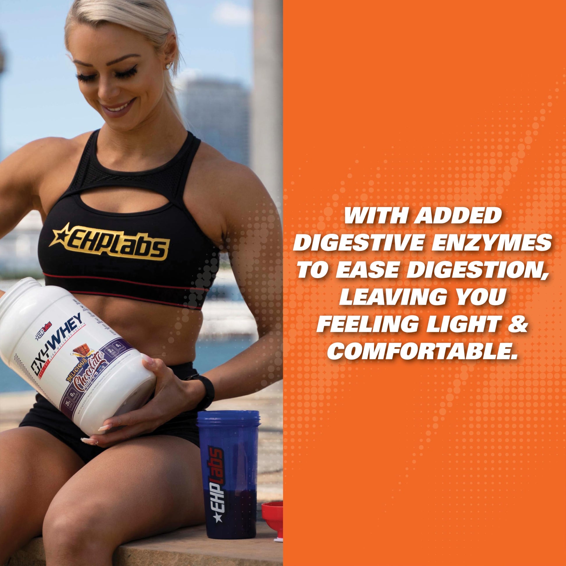 EHP Labs OxyWhey Whey Protein Isolate – 25g High Protein, Low Carb, Sugar Free Meal Replacement – Lean Whey Powder for Muscle Recovery – Non-GMO, Gluten Free – 25 Serves – Peanut Butter Puffs - Medaid International