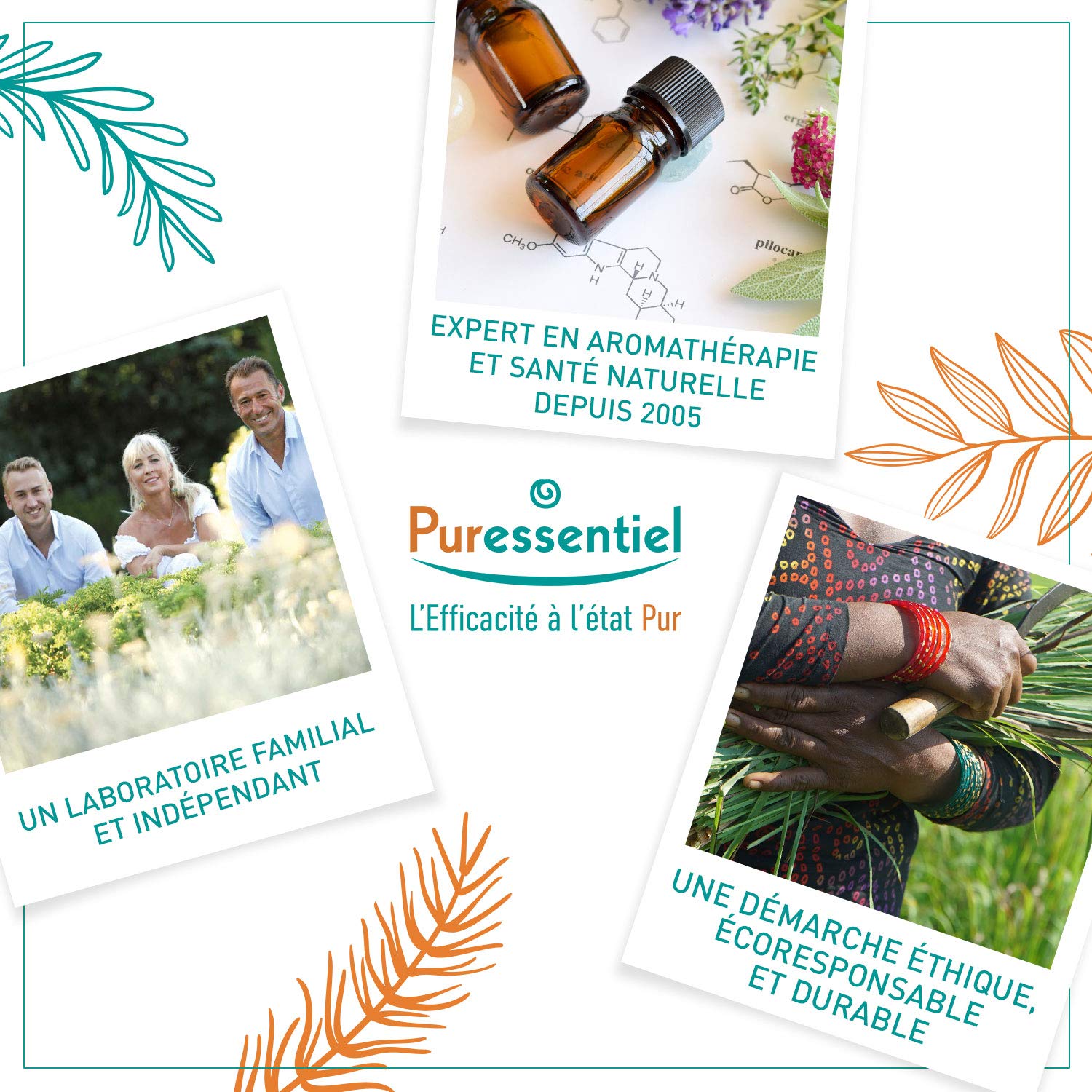 Puressentiel Muscles & Joints Heating Patches with 14 Essential Oils - Relieves Muscle Tension - 8 Hours Heating Action - Odorless, Comfortable and Adaptable - Epidermal Penetration - 3 Patches - Medaid International