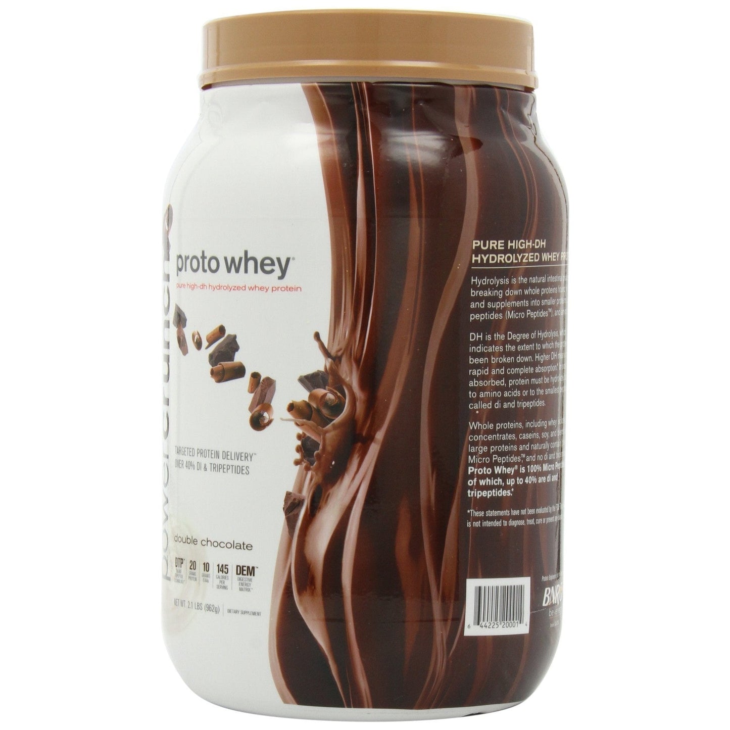 Power Crunch Whey Protein Powder, With Amino Acids, Protein Shakes with Delicious Taste, Double Chocolate, 2.1 LB - Medaid International