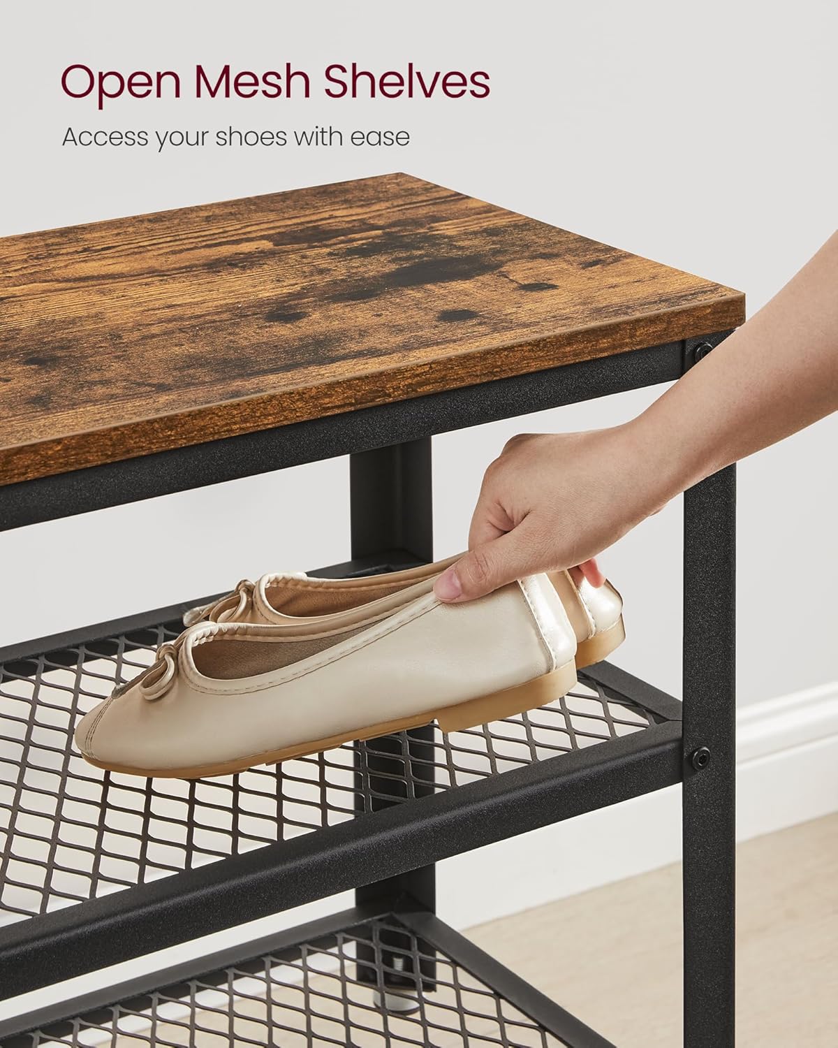 VASAGLE Shoe Bench LBS73X