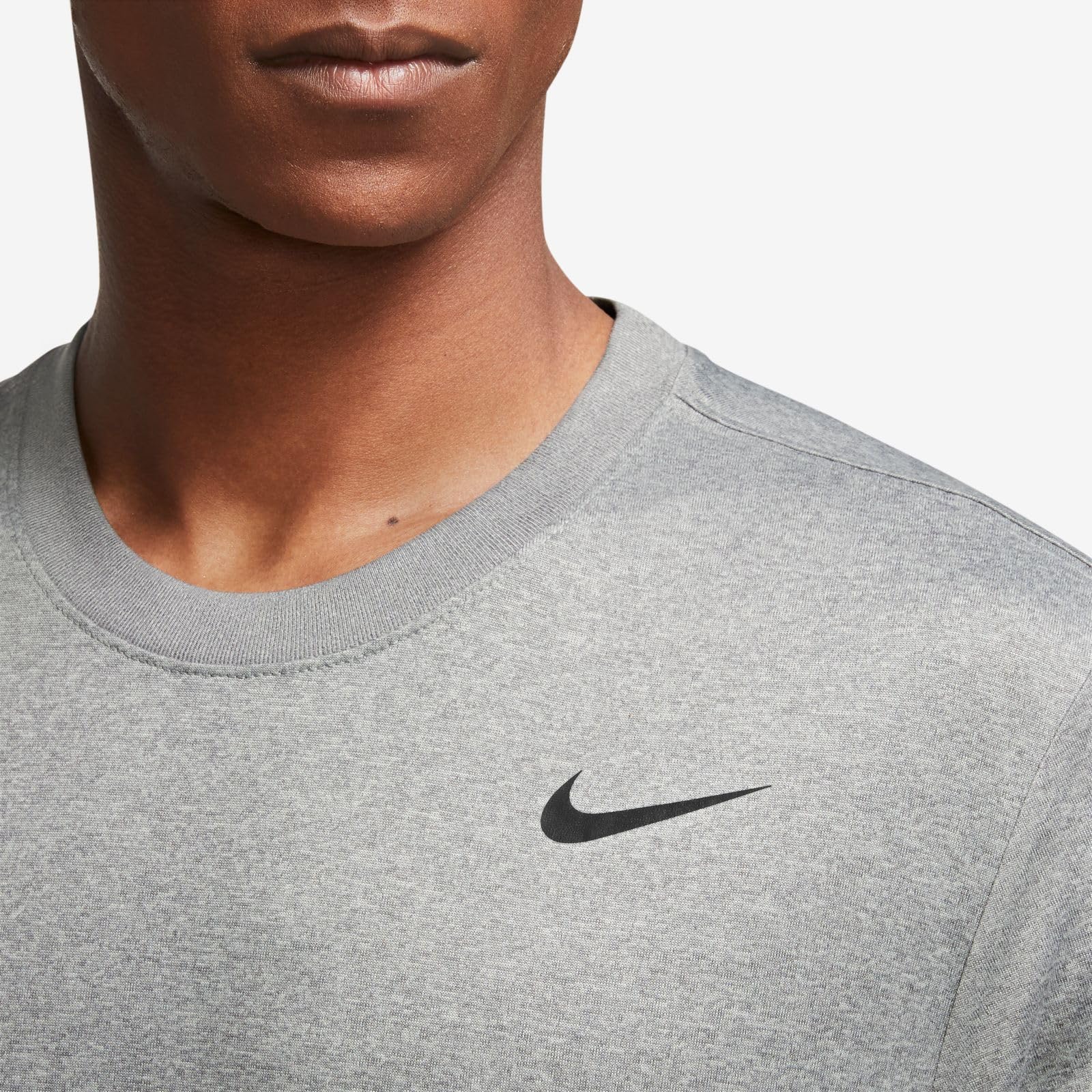 Nike Men's Dri-Fit Legend Fitness T-Shirt, Tumbled Grey/Flt Silver/Heather/Black, X-Large - Medaid International