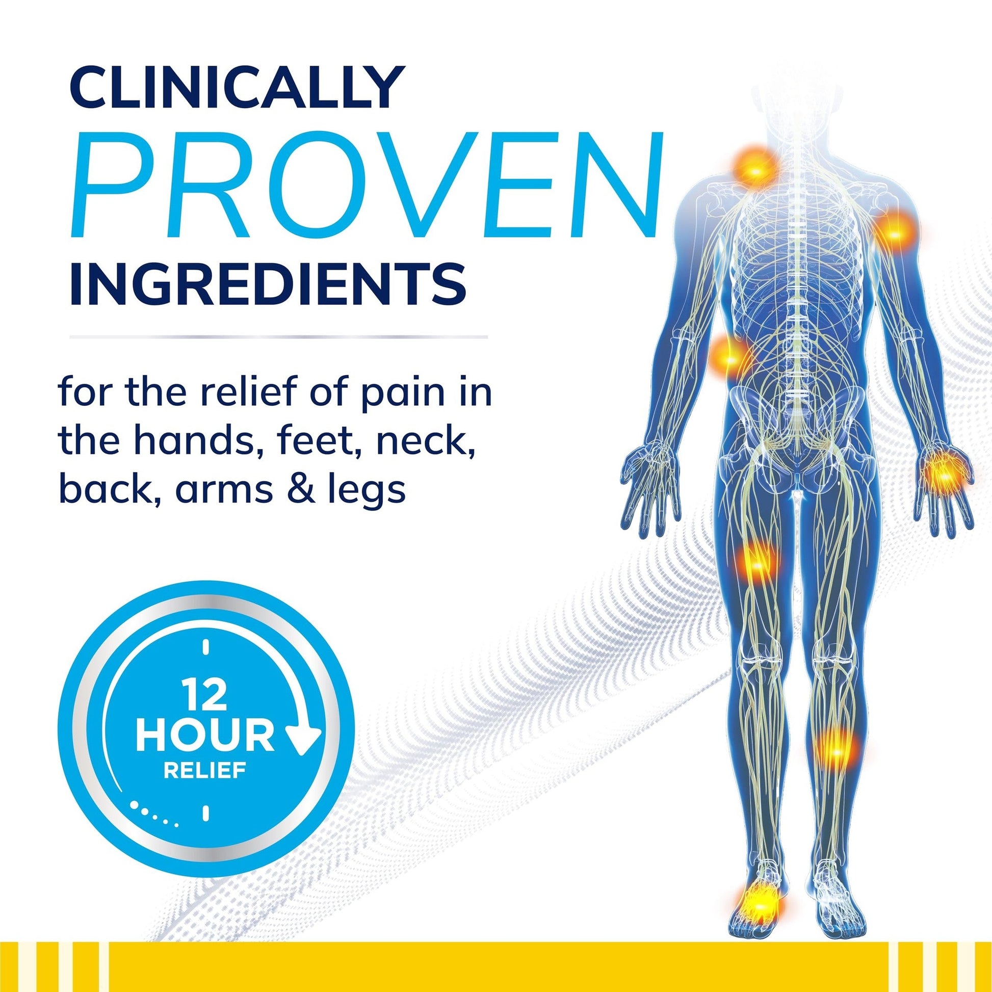 Dr. Scholl’s Clinical Strength 12-Hour Pain Relief Hydrogel Patches 10ct - 4% Lidocaine for Powerful Numbing, Instant Cooling Pain Relief with Menthol, Added Arnica, for Hands, Feet, Neck, Back & Legs - Medaid International