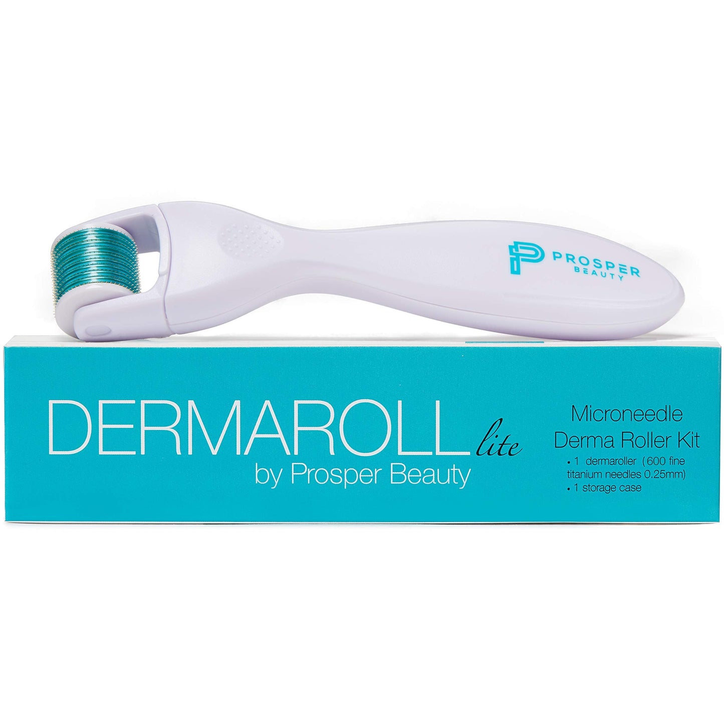 Derma Roller Microneedle Kit [DERMAROLL LITE 0.25mm by Prosper Beauty] Face Roller with Replaceable Head Exfoliation Microdermabrasion Micro Derma Skin Care Tool Dermaplaning Microneedling - Medaid International