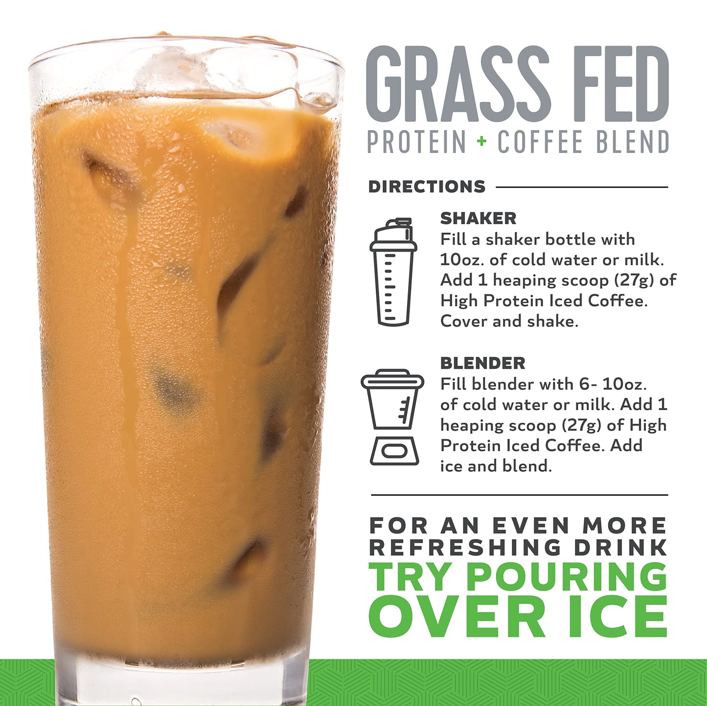 High Protein Coffee, Keto Friendly, 18g of Protein, 2g Carbs, Natural Ingredients (18 Servings, Chocolate Iced Coffee) - Medaid International