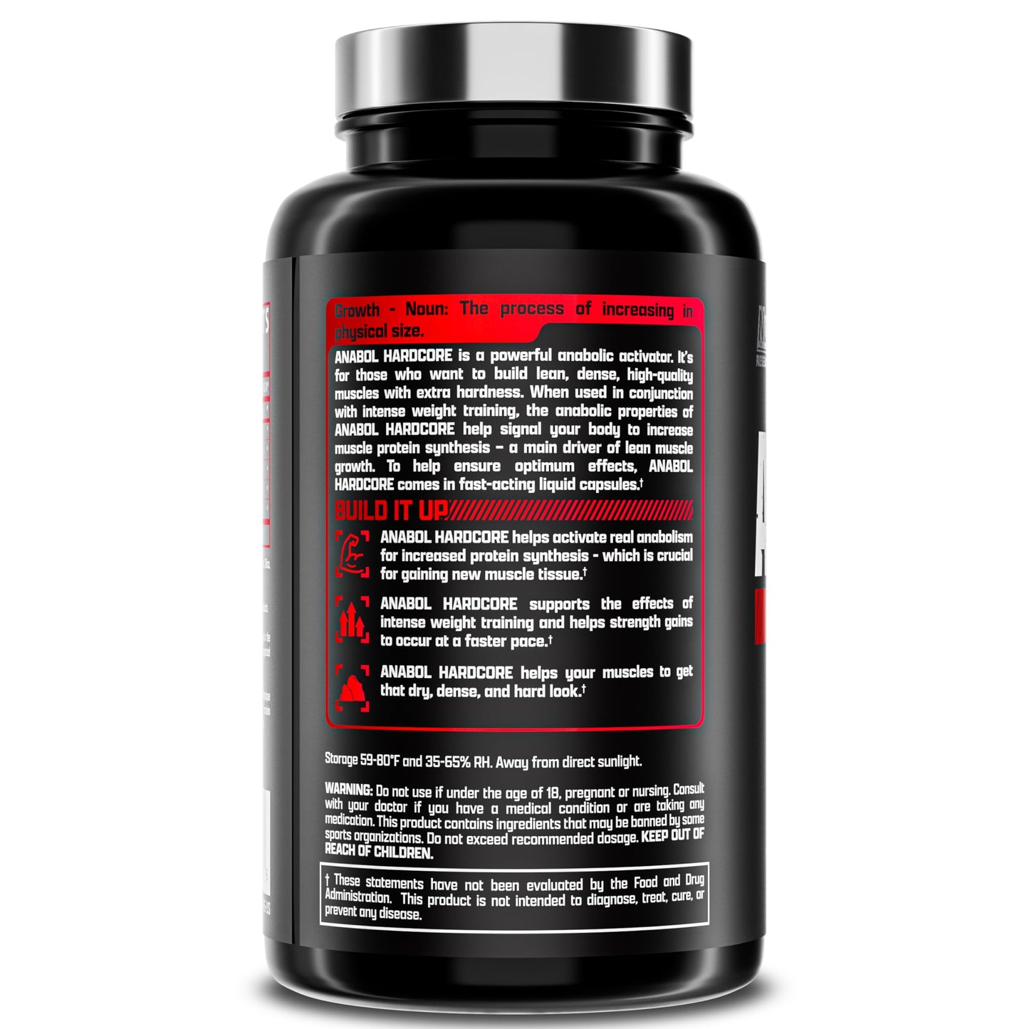 Nutrex Research Anabol Hardcore Anabolic Activator, Muscle Builder and Hardening Agent, 60 Pills - Medaid International