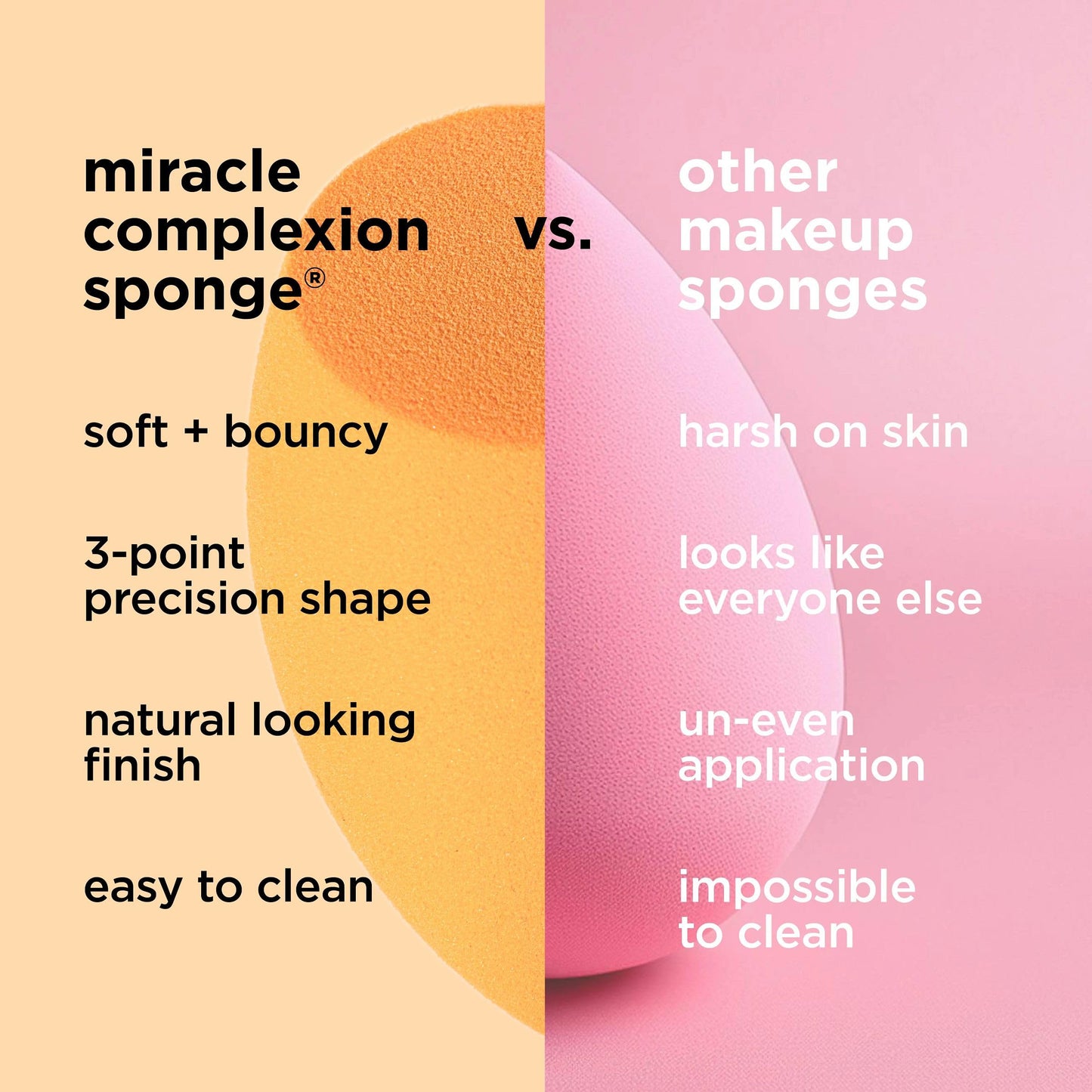 Real Techniques Ultimate Makeup Sponge Trio, Makeup Blending Sponges, For Liquid, Cream, & Powder Products, Powder & Foundation Sponges, Mini Makeup Sponge, Latex-Free Foam, Travel-Friendly, 3 Count - Medaid International