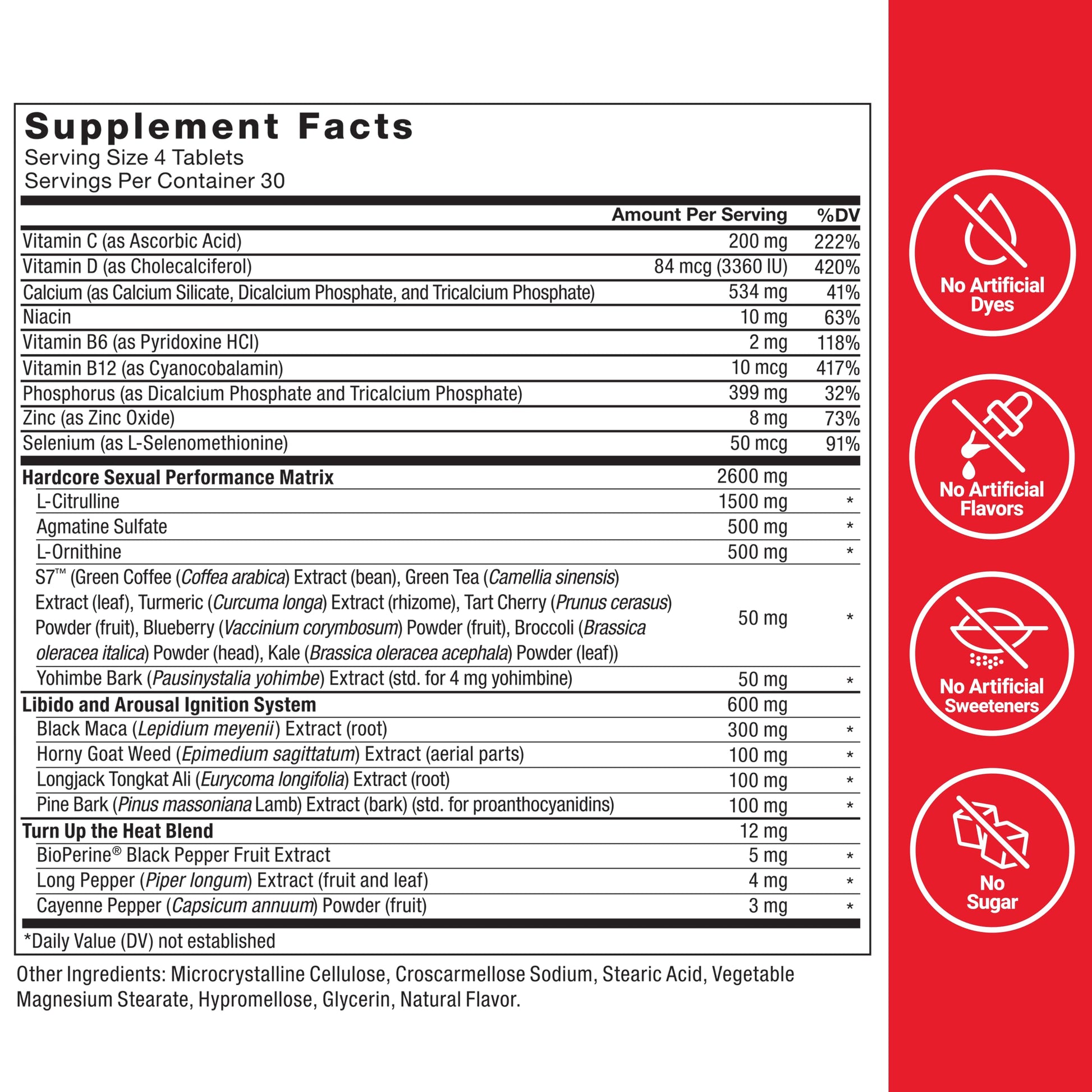 Force Factor Score! Hardcore Nitric Oxide Booster Supplement for Men with L-Citrulline, Yohimbe, Black Maca & B Vitamins to Increase Stamina, and Maximize Physical Performance, 120 Tablets - Medaid International