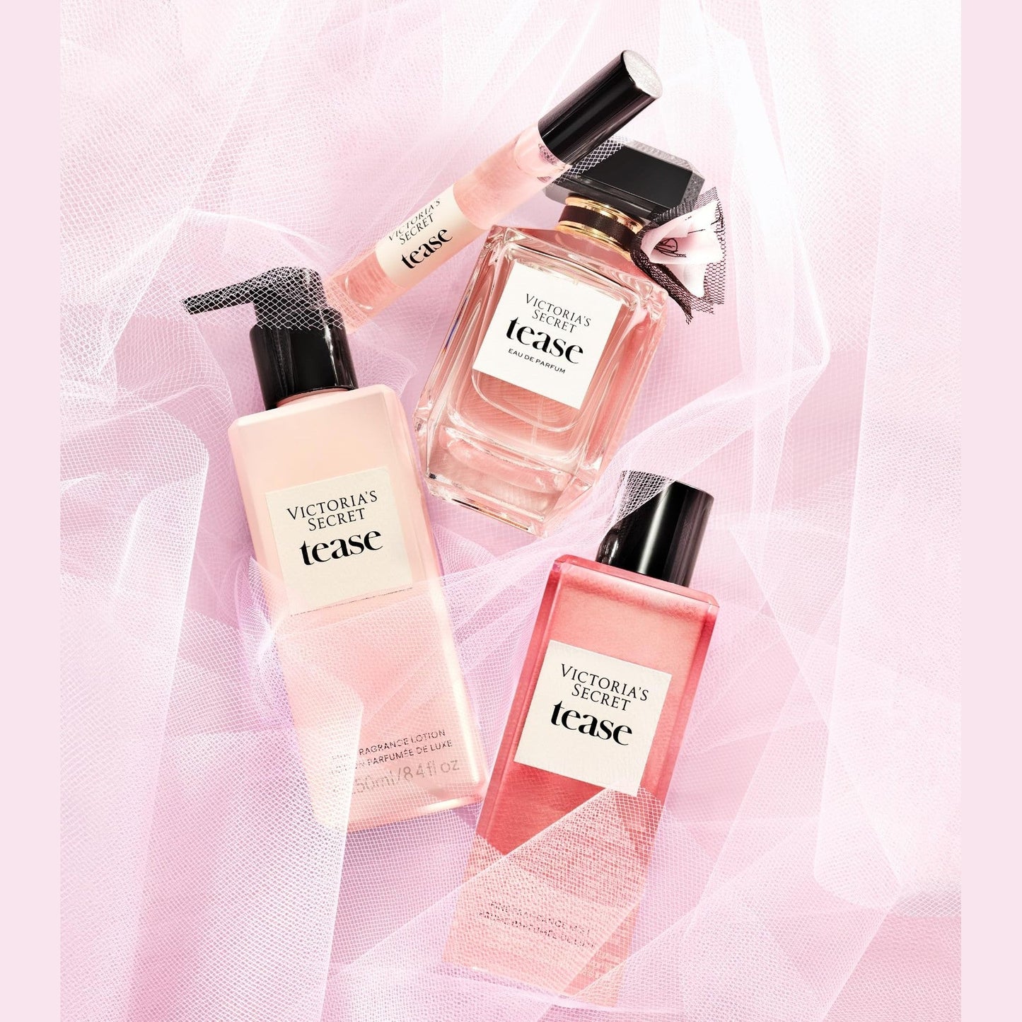 Victoria's Secret Tease Eau de Parfum, Notes of White Gardenia, Anjou Pear & Black Vanilla, Perfumes for Women (3.4 oz) - Medaid International