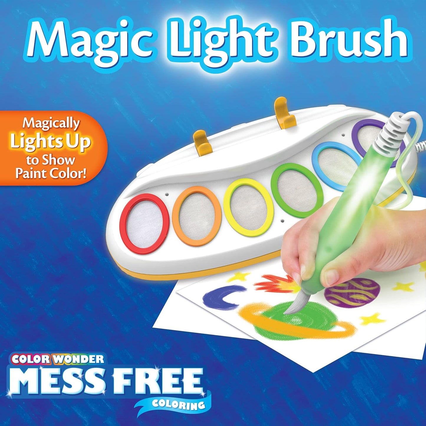 Original Crayola Color Wonder Magic Light Brush, Magic Brush for Stain-free Painting, Gift Idea for Children