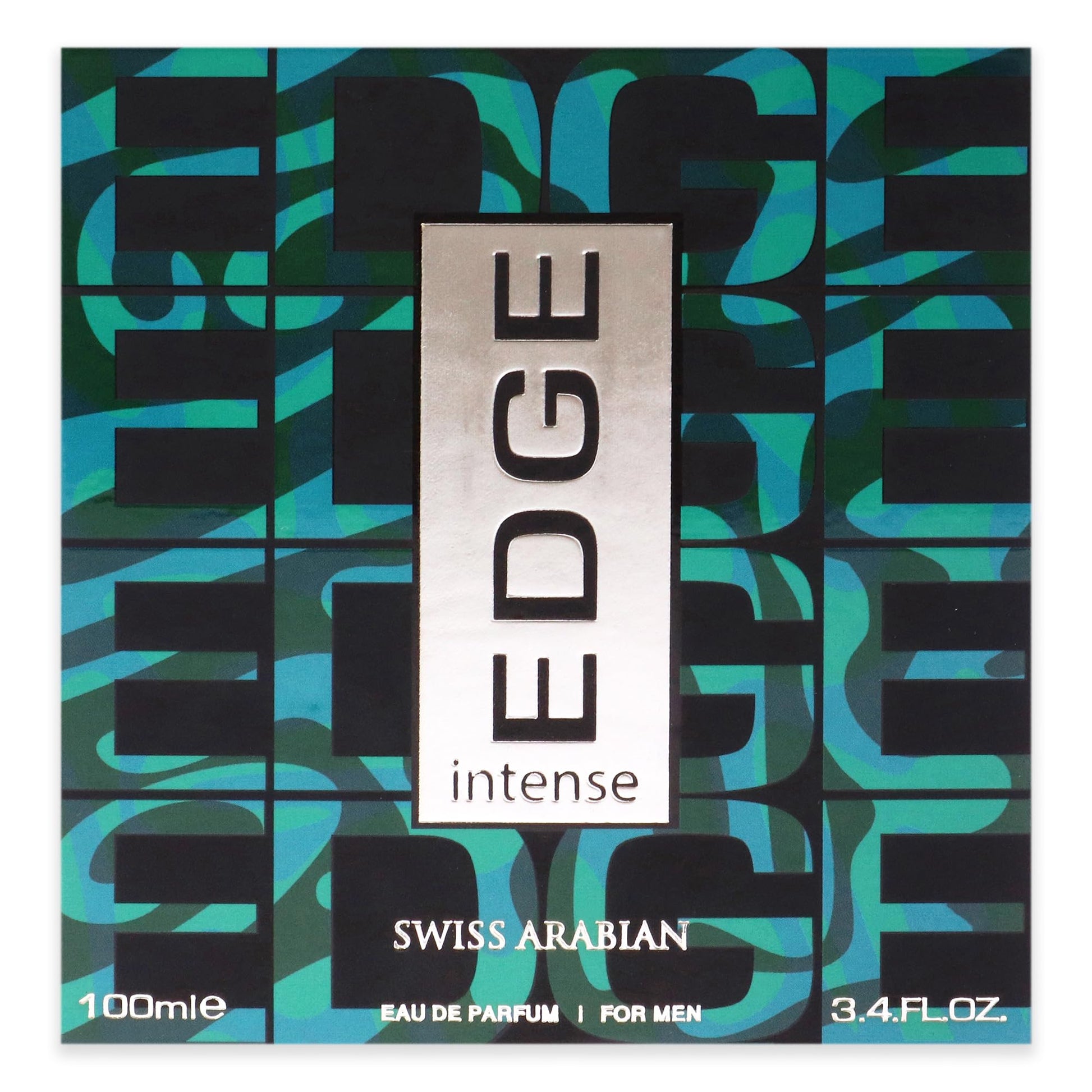 Swiss Arabian EDGE Intense - Luxury Products From Dubai - Long Lasting, Addictive Personal EDP Spray Fragrance - Seductive Signature Aroma - 3.4 Oz - Medaid International