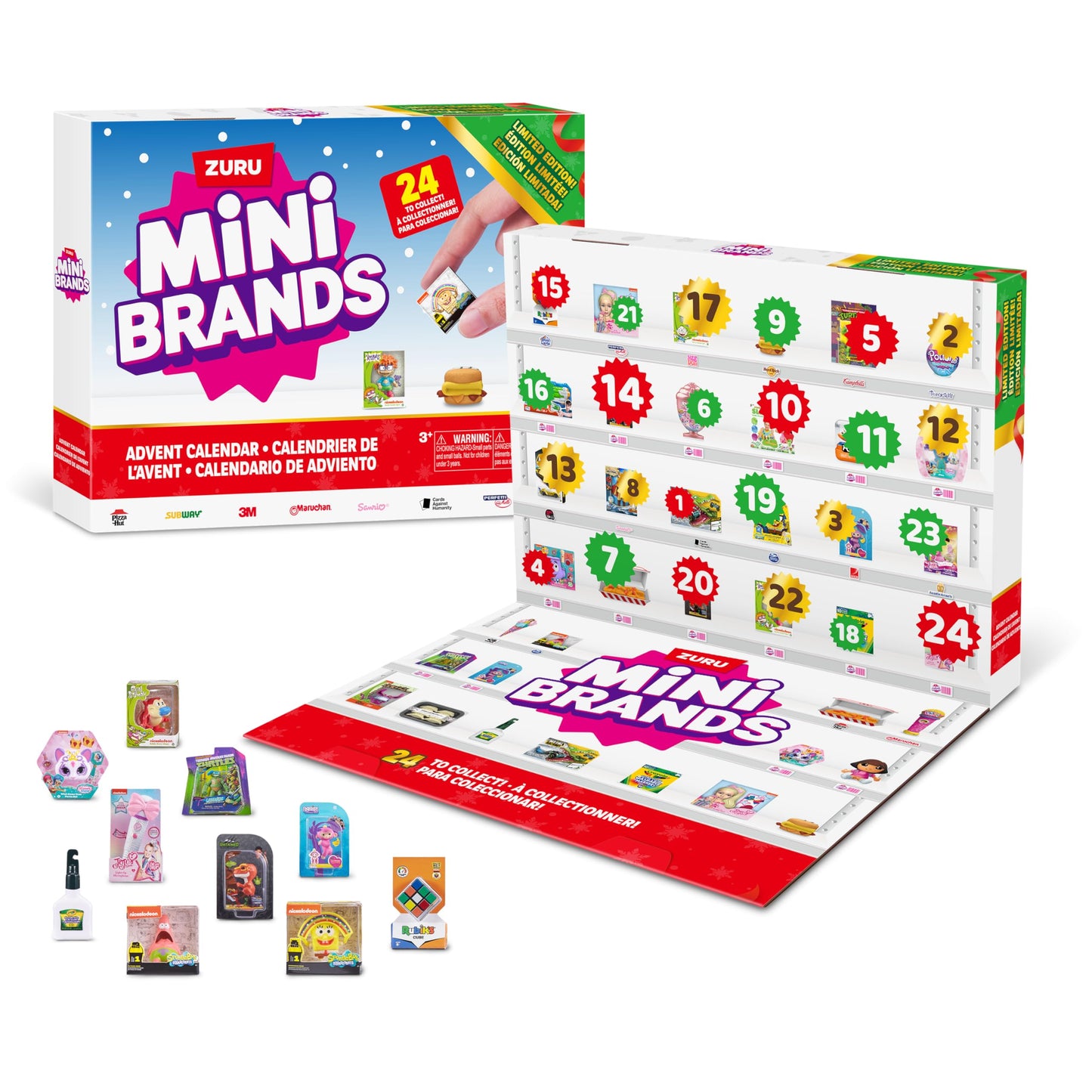 Mini Brands Advent Calendar 2024 by ZURU Mini Brands Limited Edition Advent Calendar, Includes Mini Brands, Mini Toys & Foodie Mini Brands, Mystery Collectibles Toys Comes with 24 Minis - Medaid International
