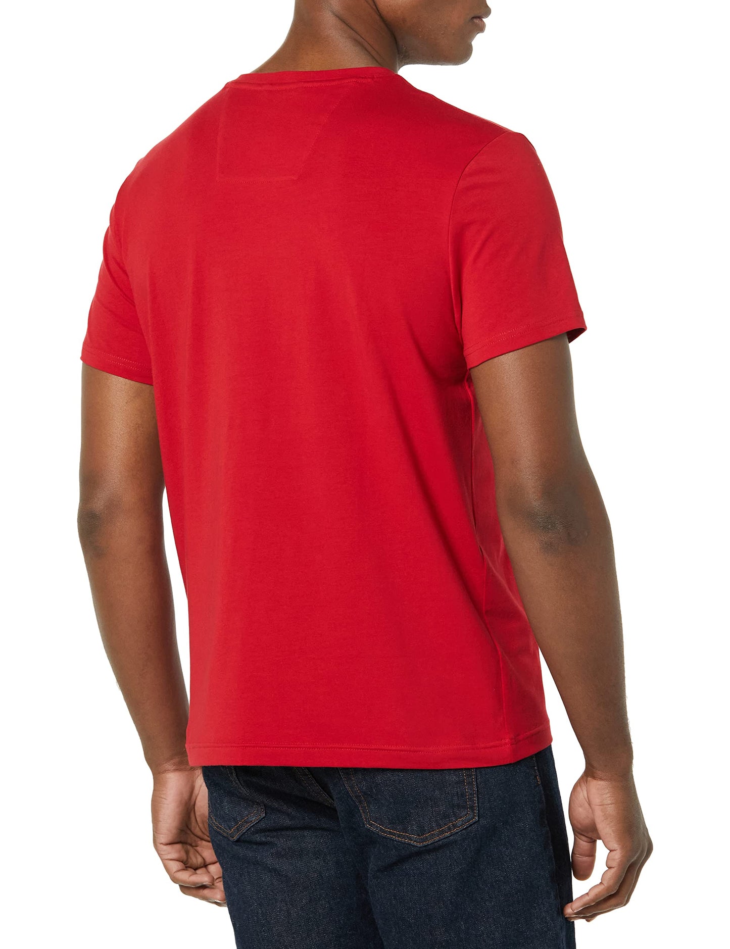 Nautica Men's Short Sleeve Solid Slim Fit V-Neck T-Shirt, Red, X-Large - Medaid International