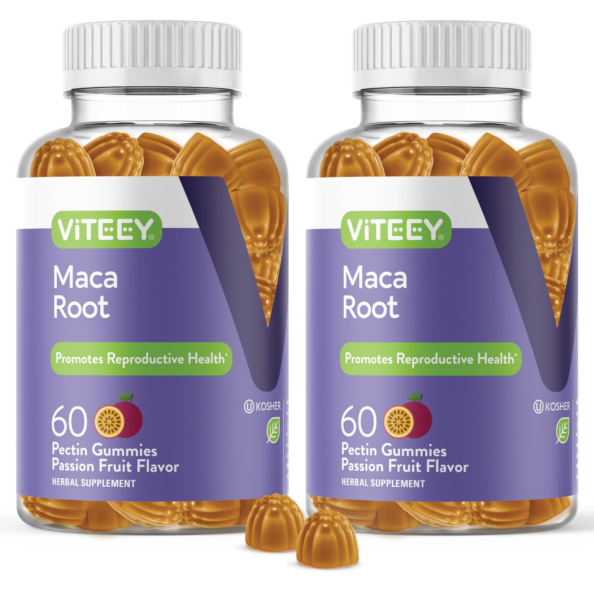Viteey Black Maca Root Gummies - Drive, Passion & Energy Support - Black Maca Root for Men & Women - Vegan, Gluten Free - 120 Count - Medaid International