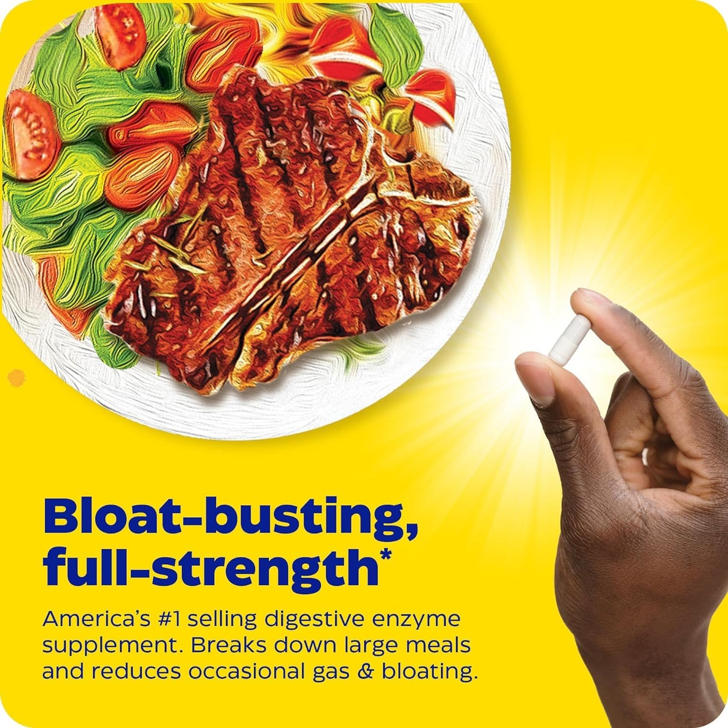 Enzymedica Digest Gold + ATPro, Maximum Strength Digestive Enzymes, Helps Digest Large Meals for Instant Bloating Relief, 90 Count - Medaid International