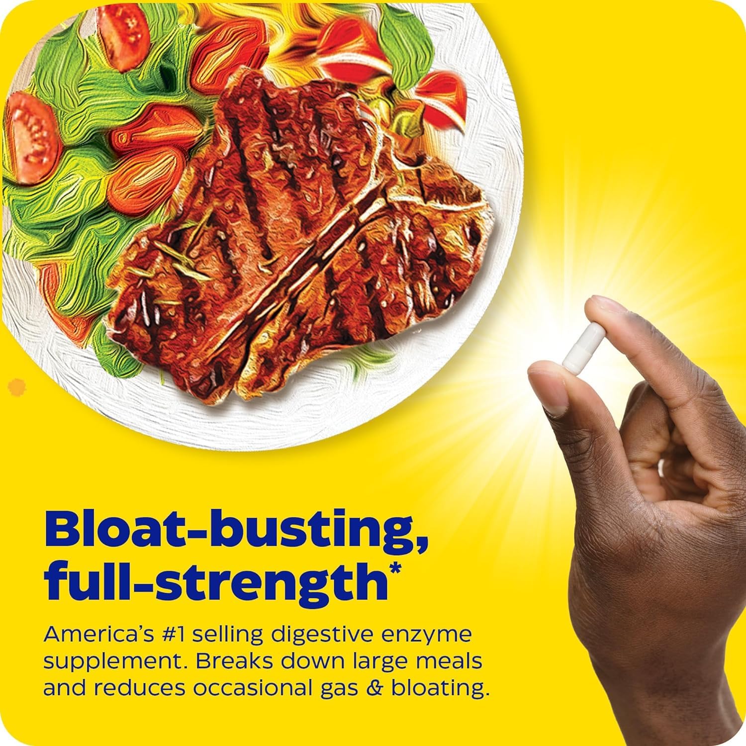 Enzymedica Digest Gold + ATPro, Maximum Strength Digestive Enzymes, Helps Digest Large Meals for Instant Bloating Relief, 90 Count - Medaid International