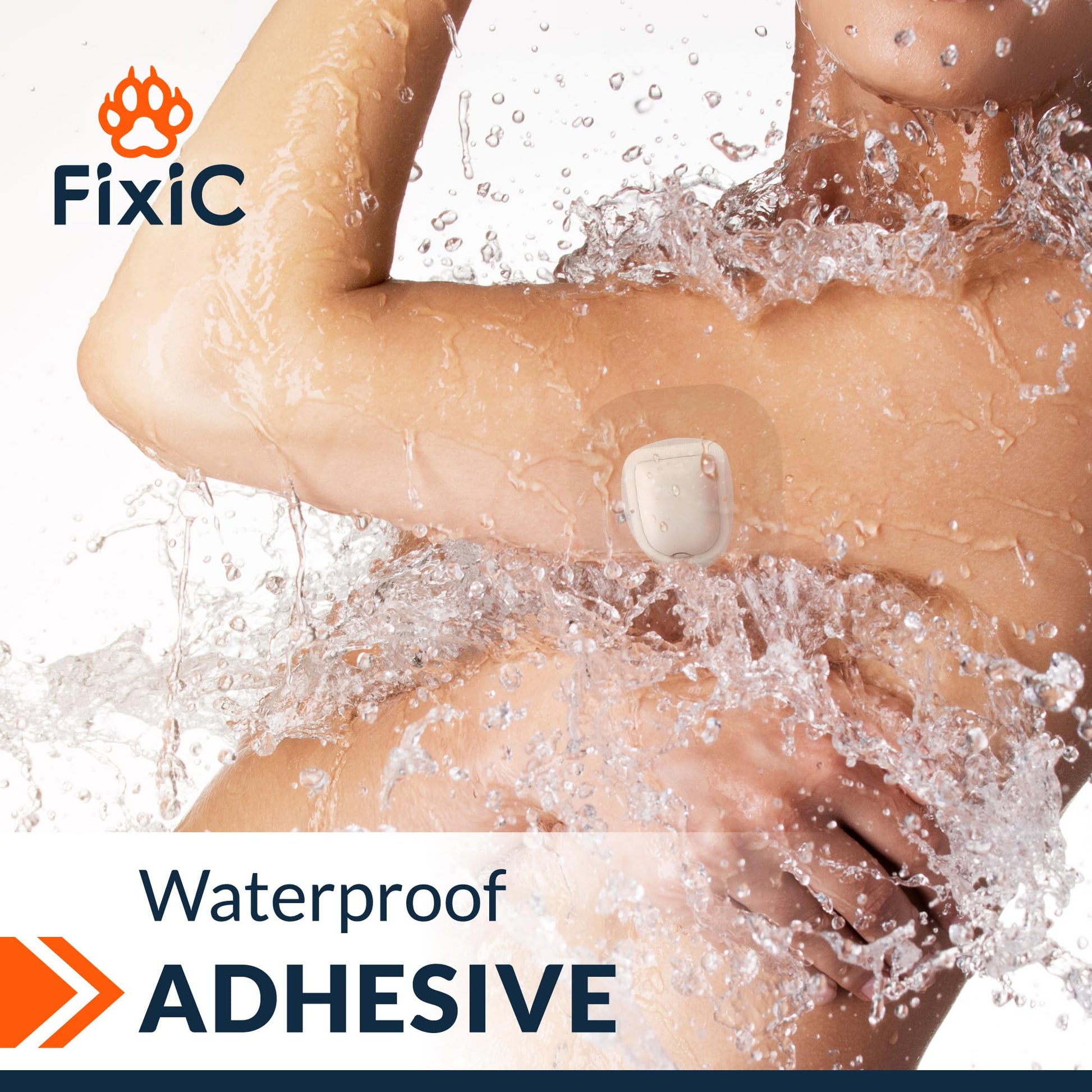 Fixic - 25 Pack - Adhesive Patches - Perfect for Omnipod - The Best Waterproof Adhesive Covers for Omnipod Sensors - Pre-Cut Back Paper - Long Fixation for Your Sensor! (Transparent) - Medaid International