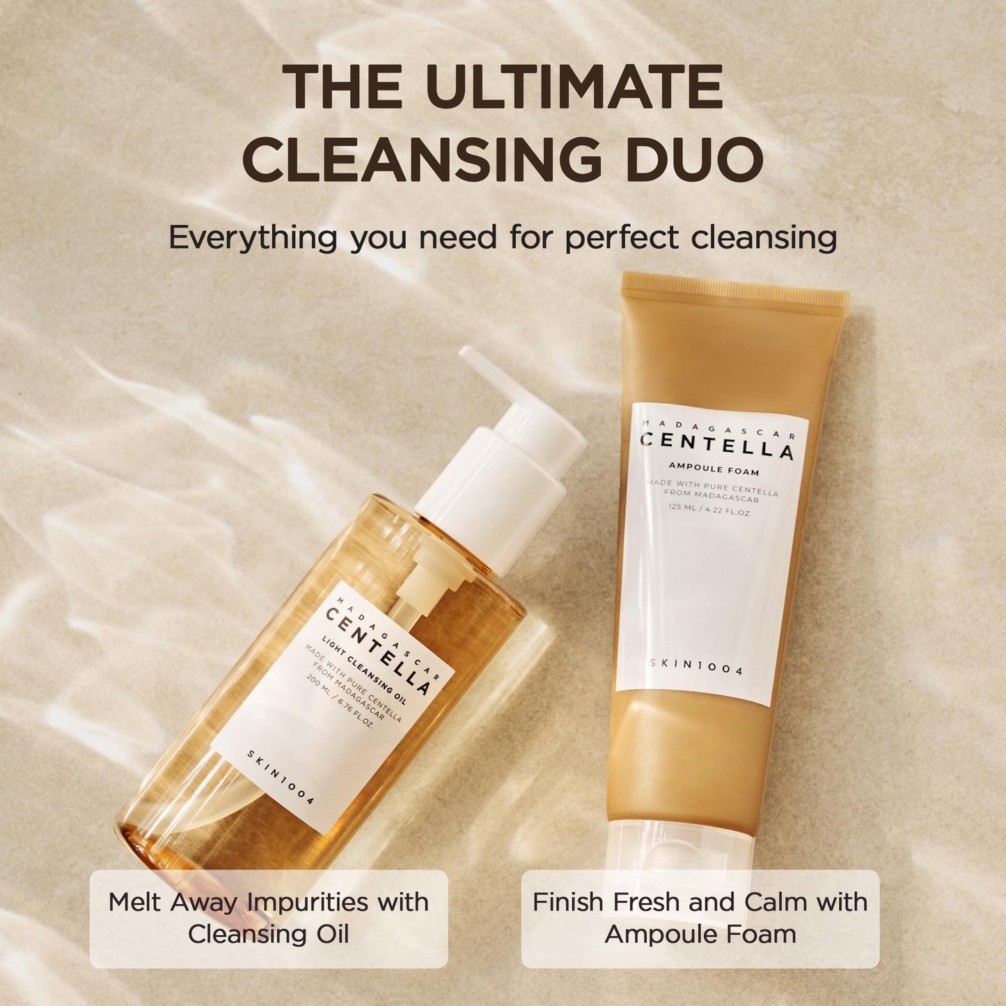 SKIN1004 Madagascar Centella Light Cleansing Oil 6.76 fl.oz, 200ml | Gentle Oil Cleanser for Face, Korean Facial Cleanser, Double Cleansing - Medaid International