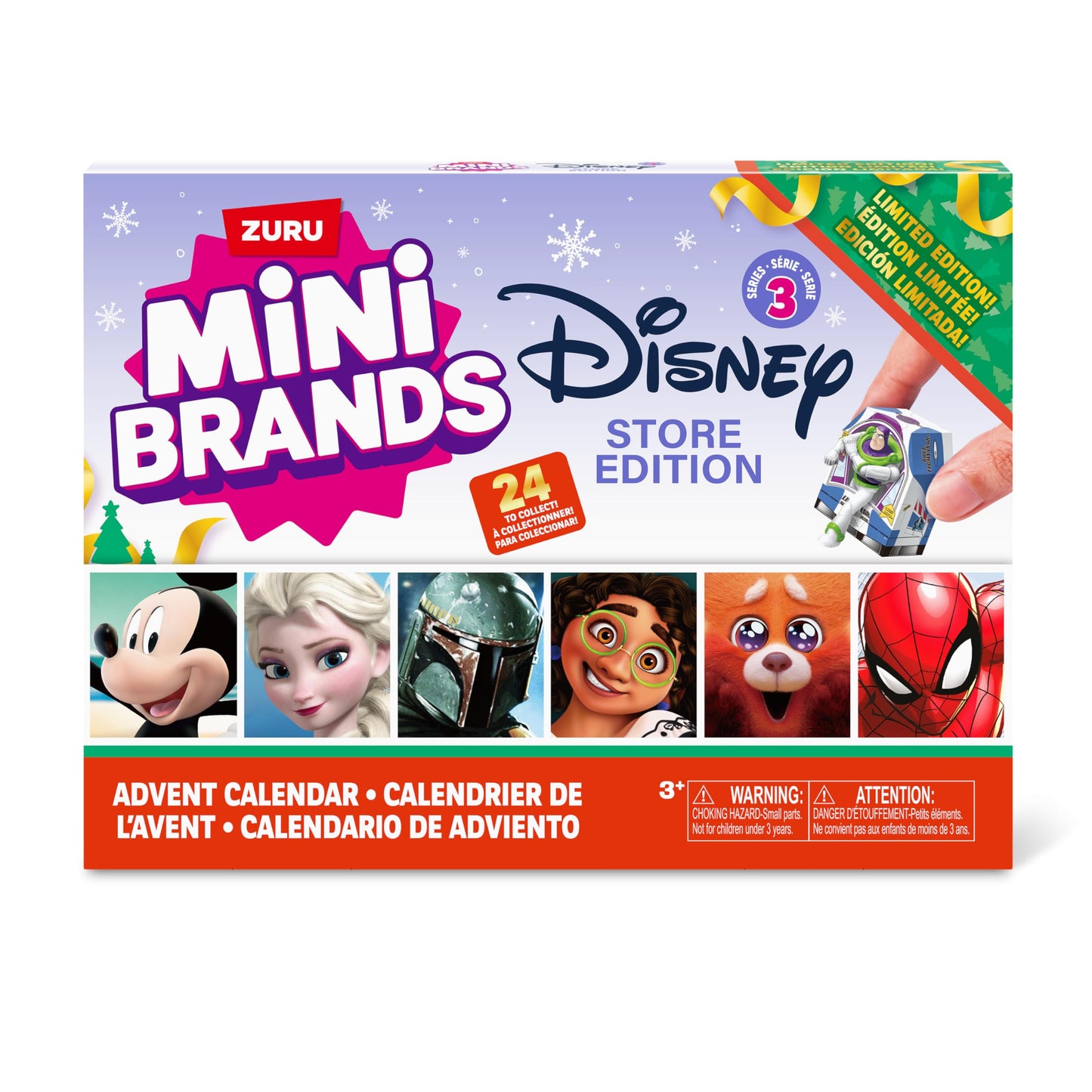 Disney Advent Calendar by ZURU Mini Brands Limited Edition Advent Calendar, 24 Days of Suprises, Mini Figures, Fun Christmas Toys for Kids, Best Gift for Girls and Boys Ages 3+ - Medaid International