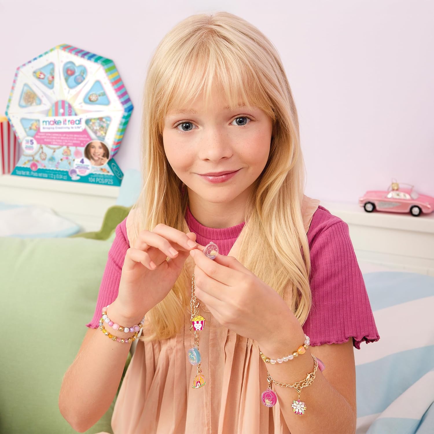 Sweet Spin Carnival Lip Gloss Bracelets - 104pc - Medaid International