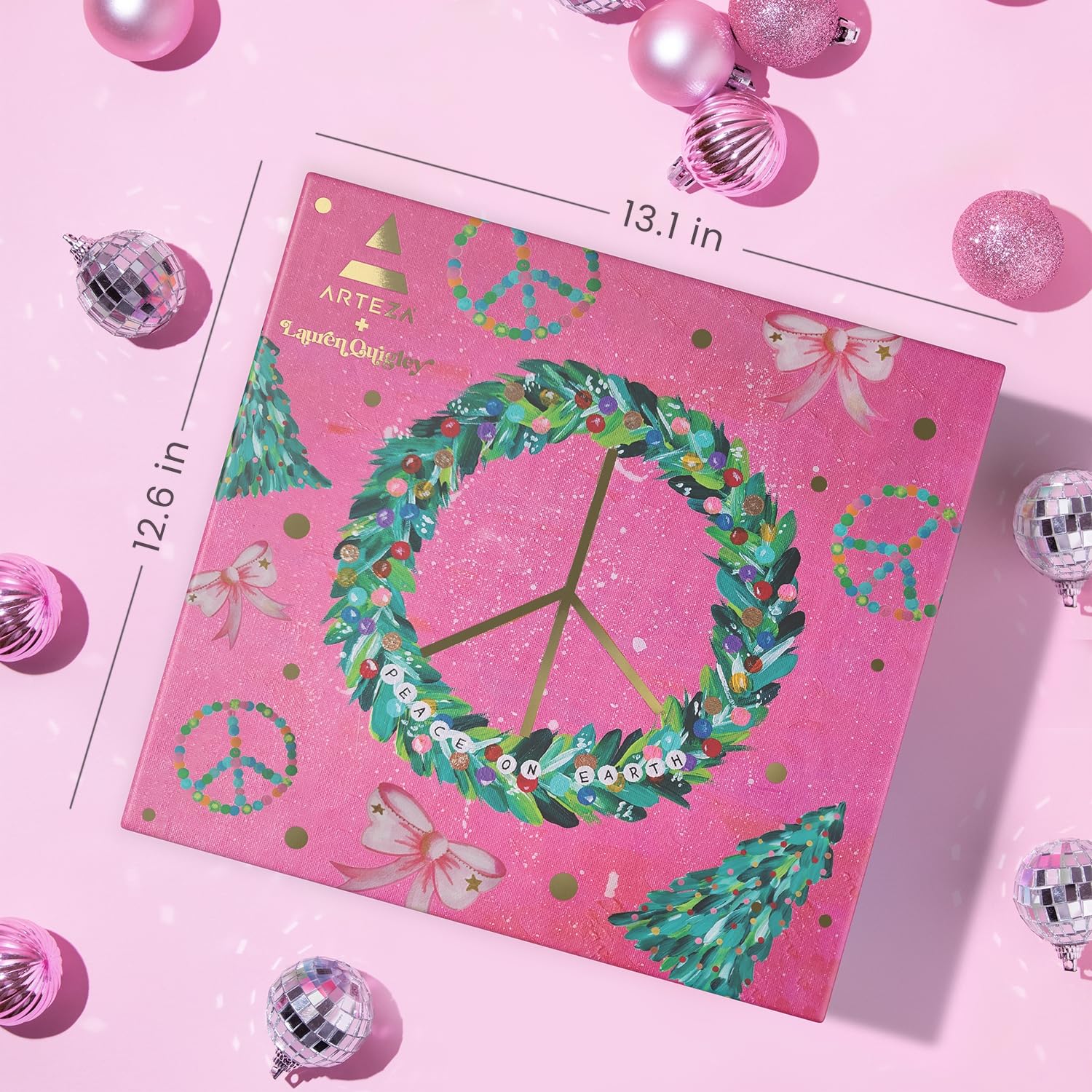 ARTEZA Craft Advent Calendar, 24-Day DIY Art Kit with Supplies & Projects, Curated by Lauren Quigley, Holiday Gift for Adults, Crafters & Artists - Medaid International