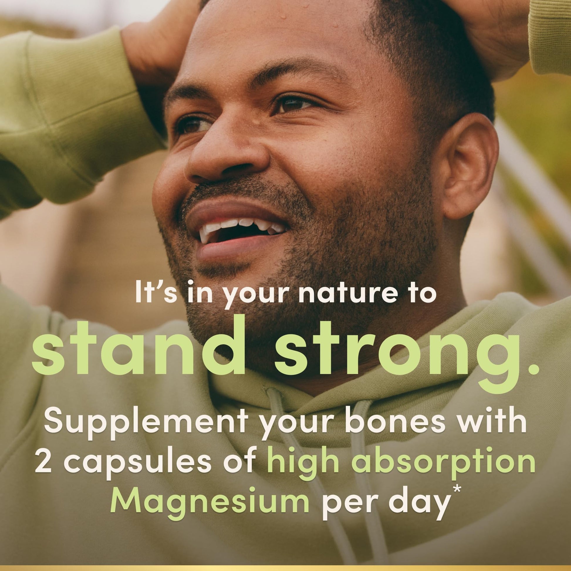 Nature’s Bounty High Absorption Magnesium Glycinate 240 mg for Supporting Muscle Relaxation and Bone, Heart & Nerve Health – Non-GMO, Gluten-Free, Vegetarian, 120 Count/60 Servings - Medaid International