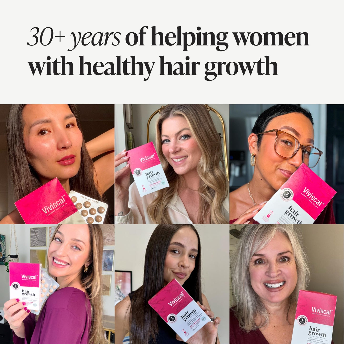 Viviscal Hair Growth Supplements for Women, Thicker Fuller Hair Support for Thinning Hair and Hair Loss, with Biotin and Marine Collagen, Drug-Free, 180 Tablets, 90-Day Supply - Medaid International