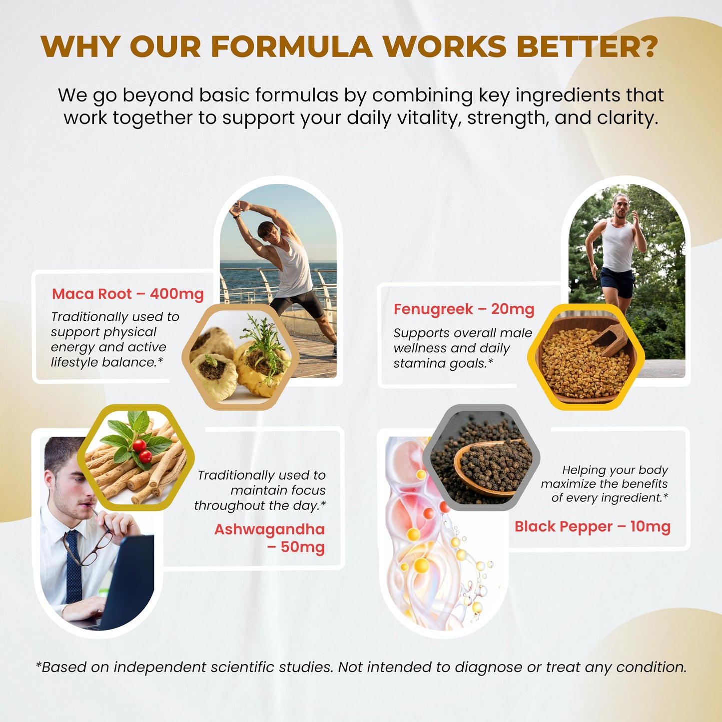 Peruana Maca Root Black, Red, Yellow | Maca Root Capsules Enhanced with Ginseng, Ashwagandha, Fenugreek | Support Stamina, Performance & Mood | 150 Capsules - Medaid International