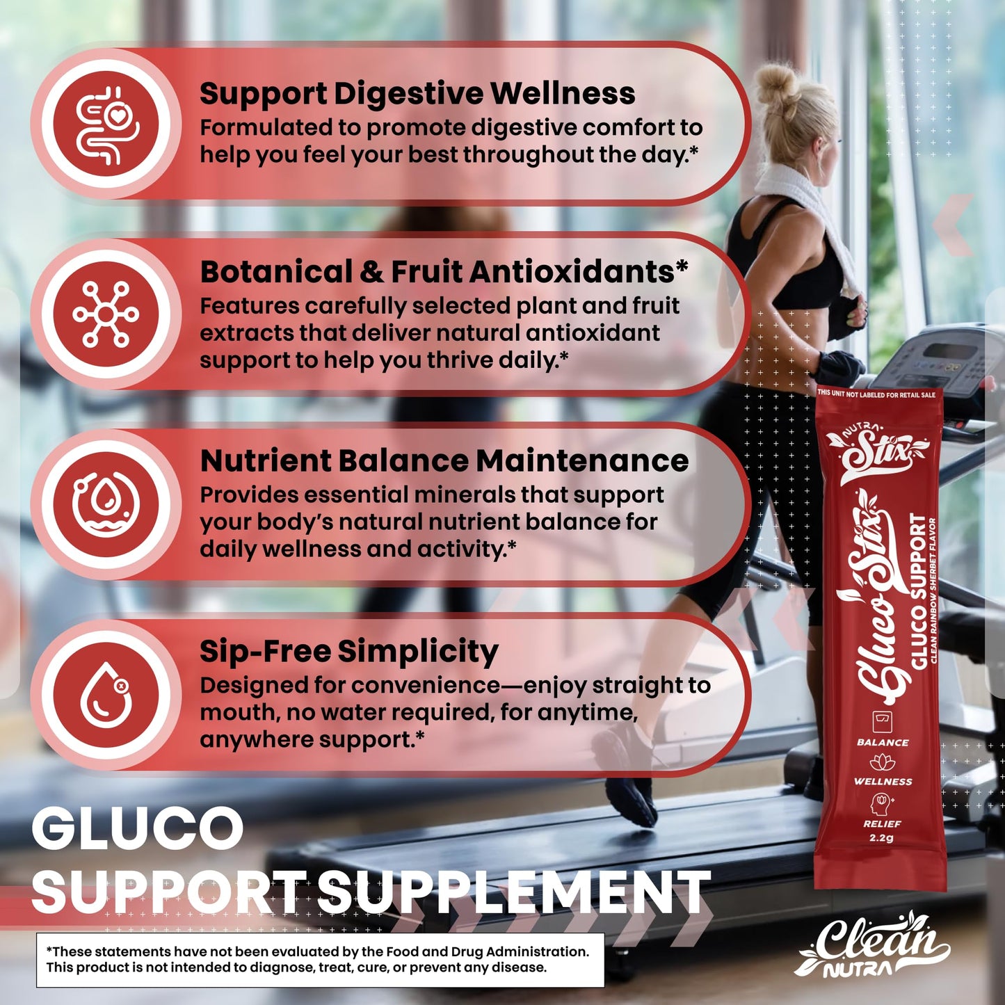 Clean Nutraceuticals Ceylon Cinnamon Powder, Green Tea Extract, Glucomannan, Berberine Supplement, Chromium Picolinate, Apple Cider Vinegar – Rainbow Sherbet Powder Sticks - 20 Count - Medaid International