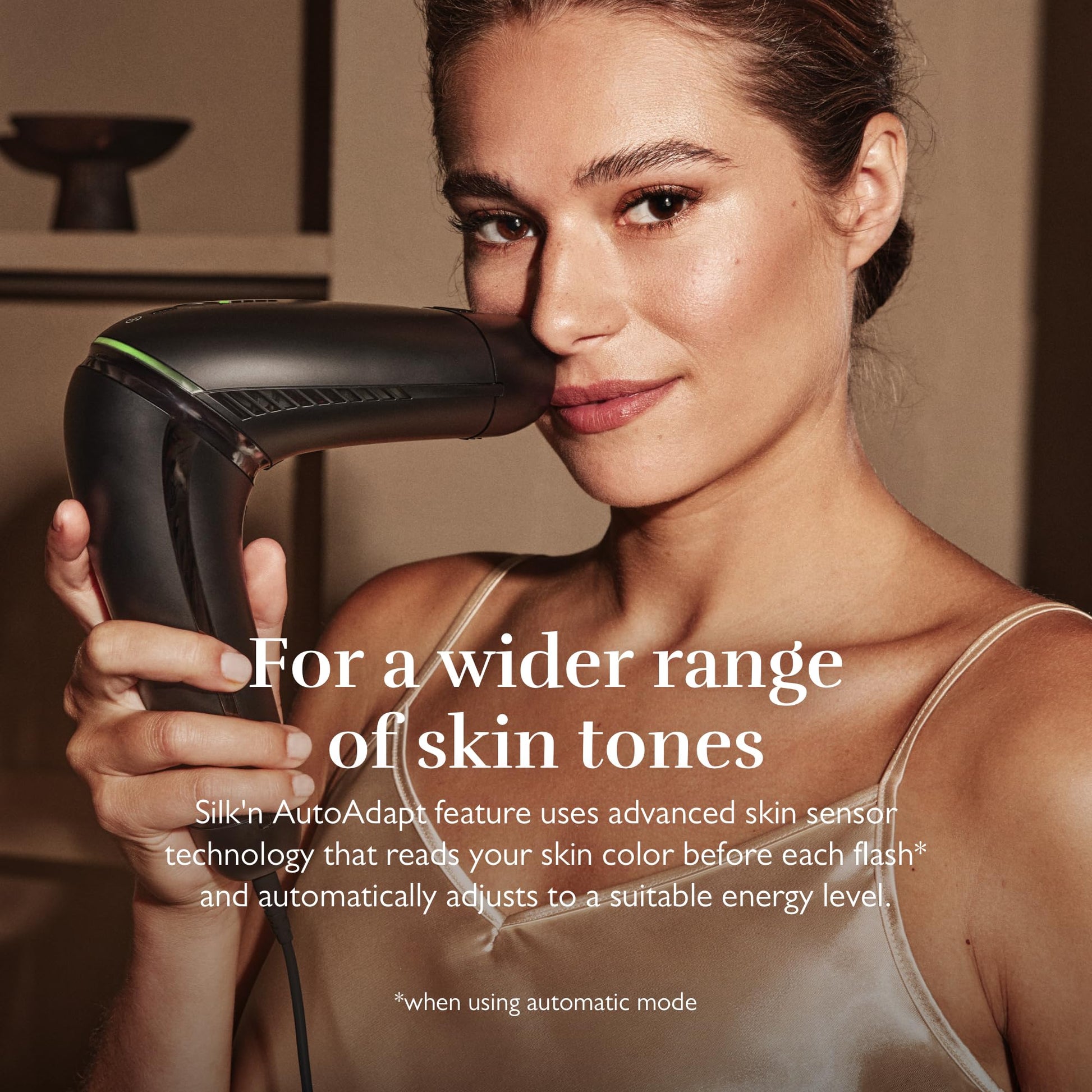 Silk'n Hair Removal Device for Women and Men, Silk'n 7 Professional IPL with Rotating Head, Painless Salon-Quality Results Starting in 3 Weeks, Face and Body with 3 Smart Attachments Black - Medaid International