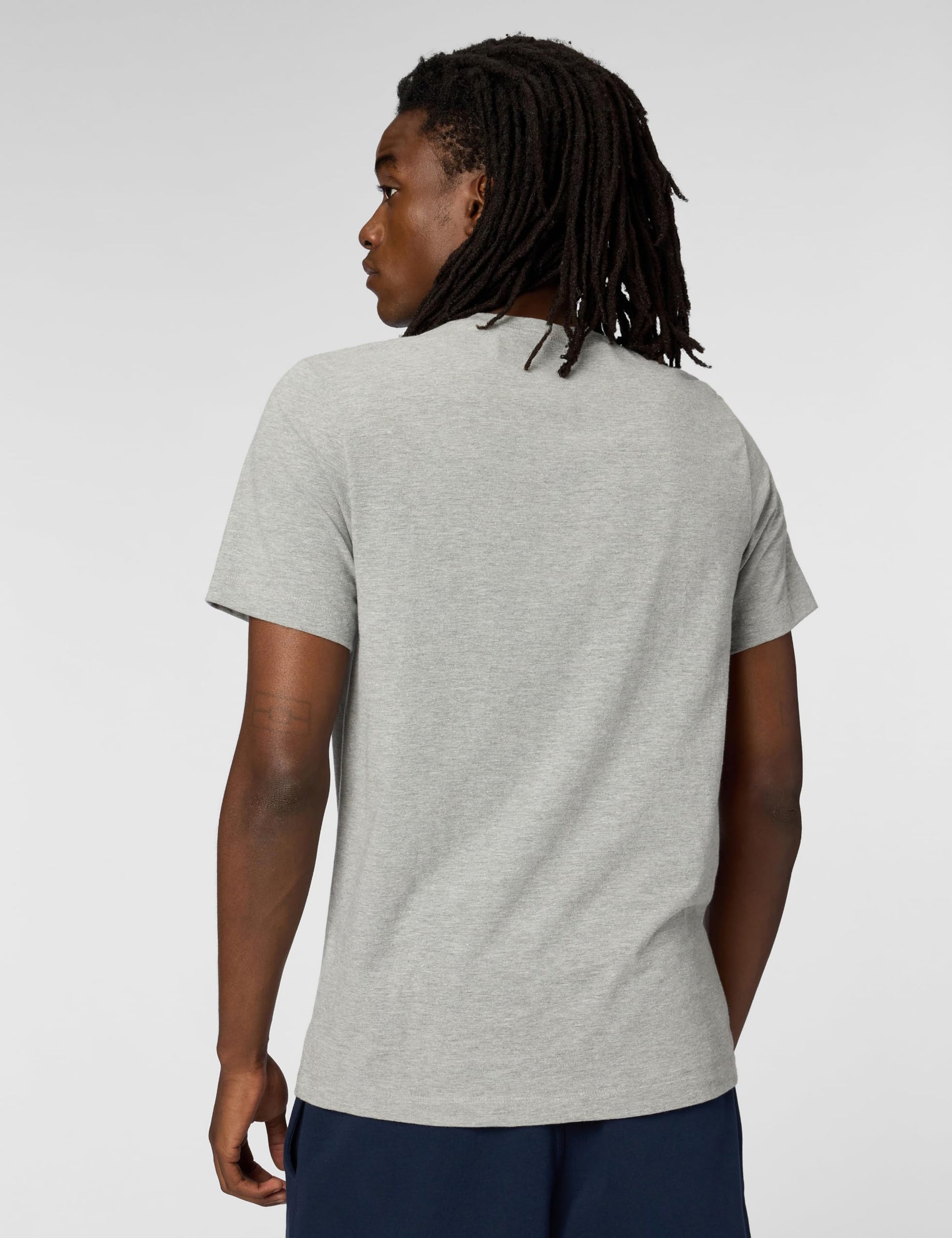 Nike Men's Sportswear Icon Swoosh T-Shirt, Dark Grey Heather/White, 2XL - Medaid International