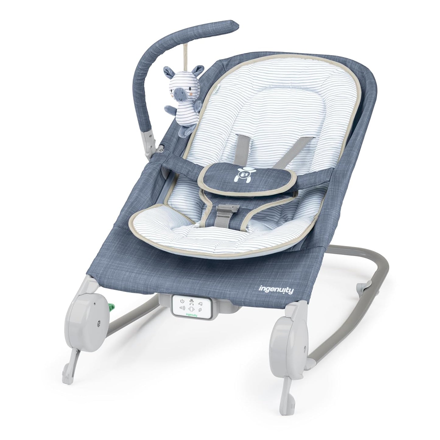 Kids2 - Ingenuity Happy Belly Rocker - Chambray