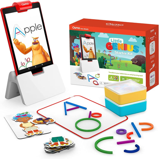 Osmo - Little Genius Starter Kit for Fire Tablet - 4 Educational Learning Games - Preschool Ages - Problem Solving, & Creativity - STEM Toy (Osmo Fire Tablet Base Included - Amazon Exclusive)