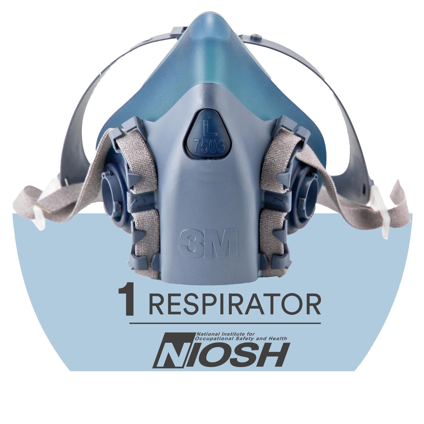 3M Half Facepiece Reusable Respirator 7502 Medium