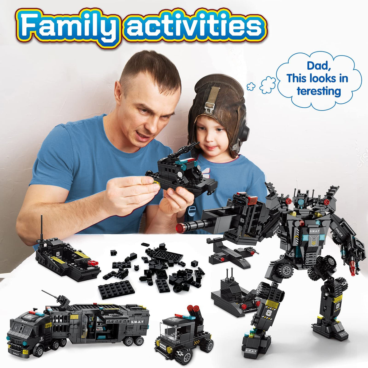 KASTWAVE 51-in-1 Robot Building Kit - STEM Engineering Projects for Boys 8-12