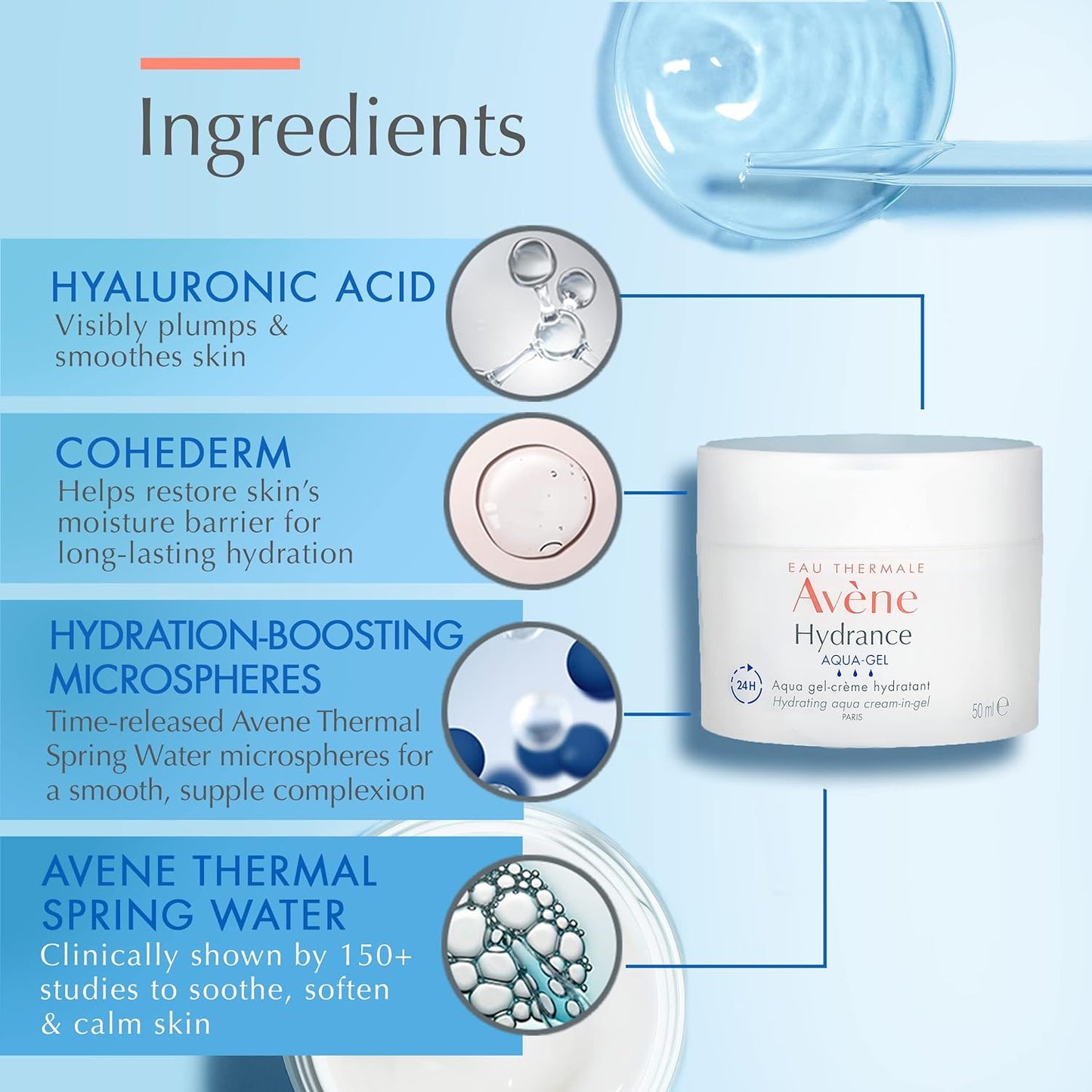 Avene Hydrance Aqua-Gel Hydrating Aqua Cream In Gel 50ml