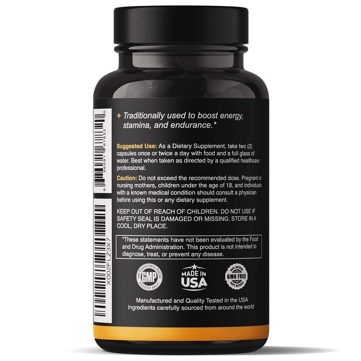 Natgrown Organic Maca Root Powder Capsules 1500 mg with Black + Red + Yellow Peruvian Maca Root Extract Supplement for Men and Women - Vegan Pills - Medaid International