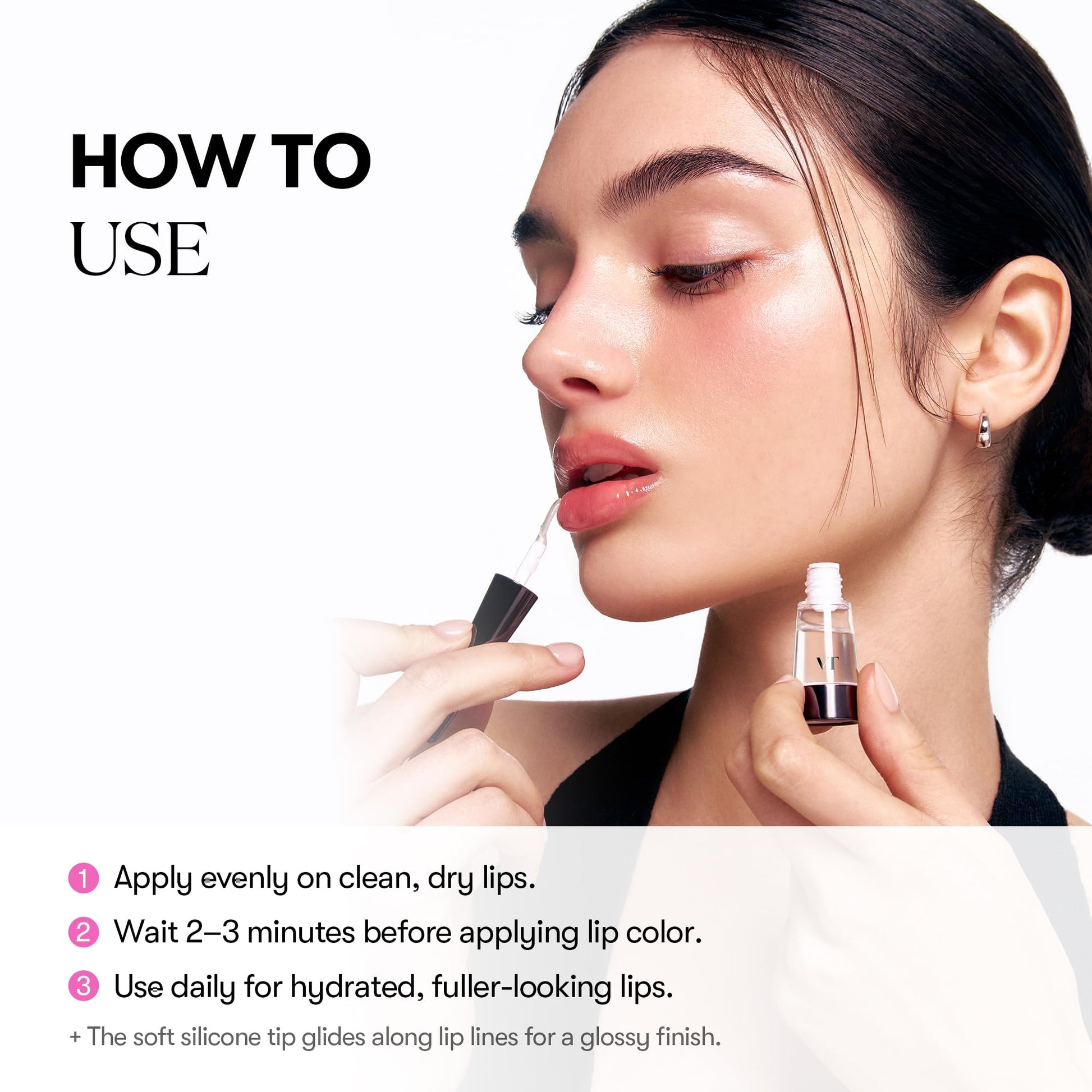 VTCOSMETICS Reedle Shot Lip Plumper, 0.15 oz (4.3 g), Moisturizing, Transparent, Lip Gloss, Stocking Stuffers, Fragrance-free, Korean Cosmetics (Expert) - Medaid International
