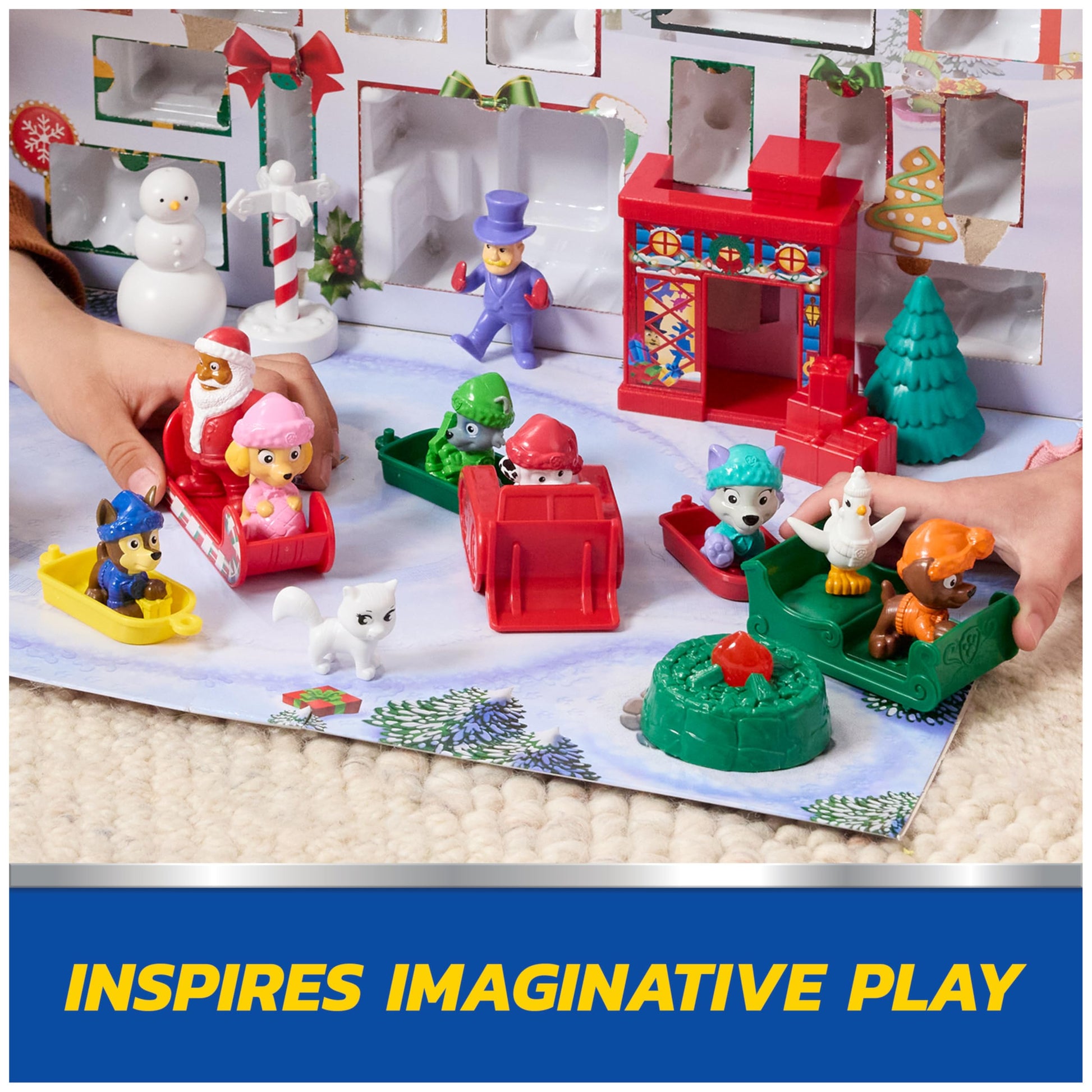 PAW Patrol Holiday Rescue 2025 Advent Calendar, 24 Surprise Toys - Figures, Miniature Vehicles & Accessories, Kids Toys for Boys & Girls Ages 3 and Up - Medaid International
