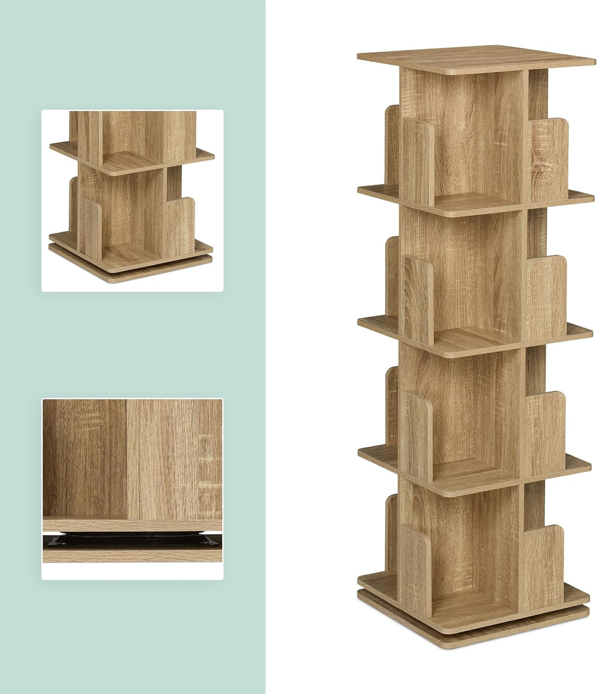 Relaxdays Rotating Bookcase