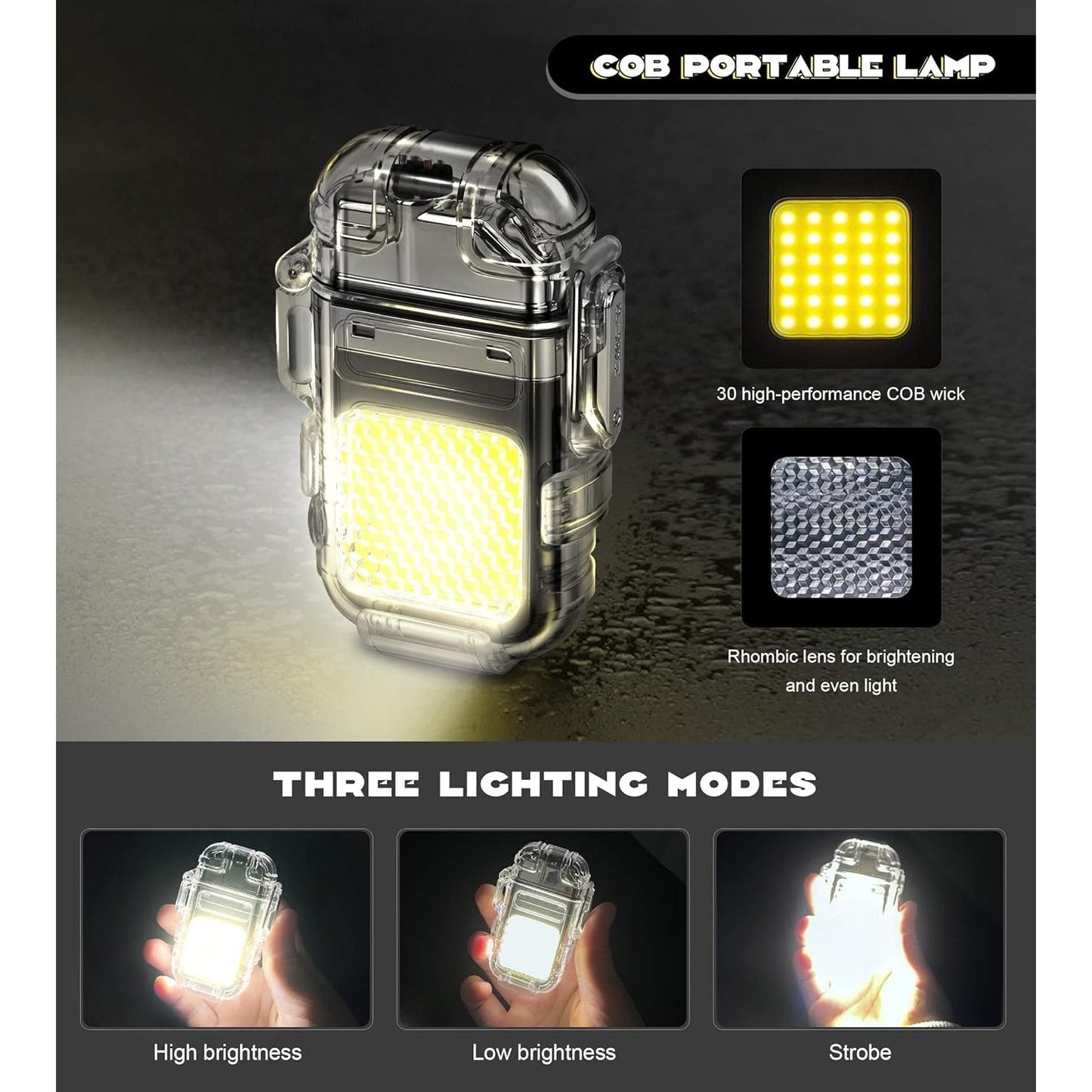 2 in 1 Electric Lighter and Light
