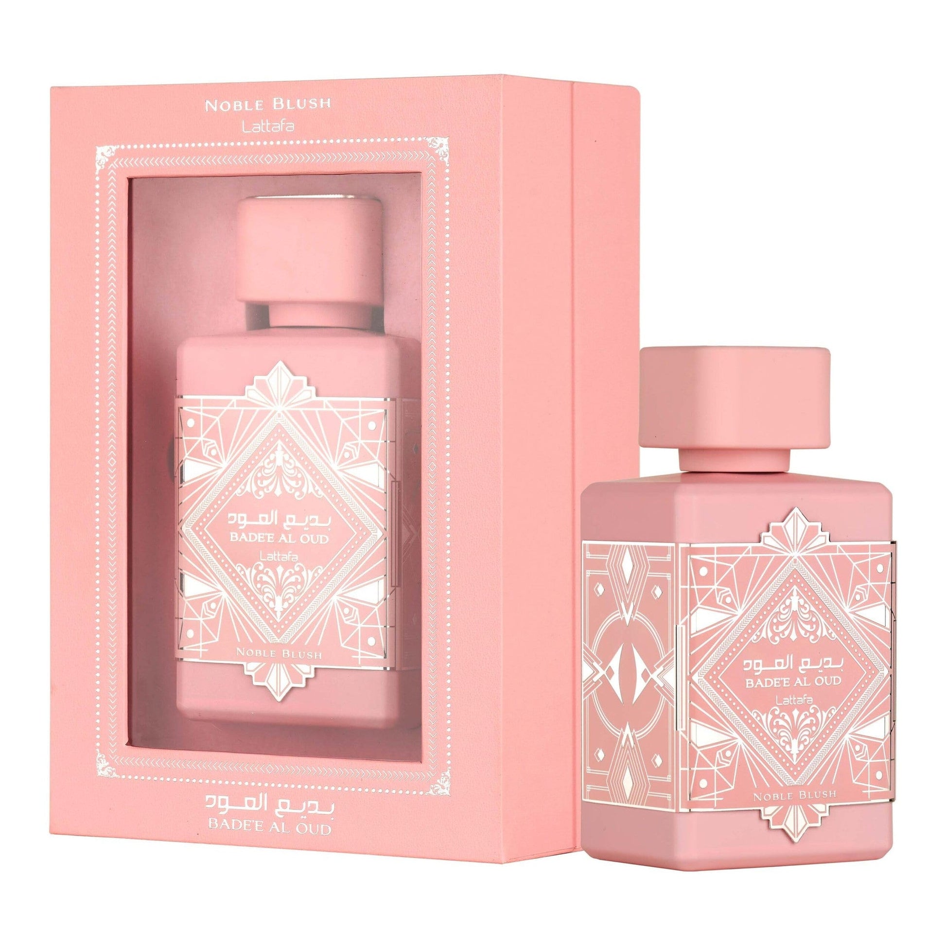 Lattafa Bade'e Al Oud Noble Blush for Unisex Eau de parfum Spray, 3.4 Ounce / 100 Ml - Medaid International