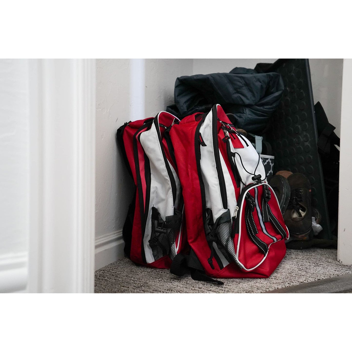 Blue Seventy-Two - Pro Series - Red Deluxe 72 Hour Emergency Backpack Survival Kit for 1 Person | Survival Kits for Emergencies (Includes Water Tablets)