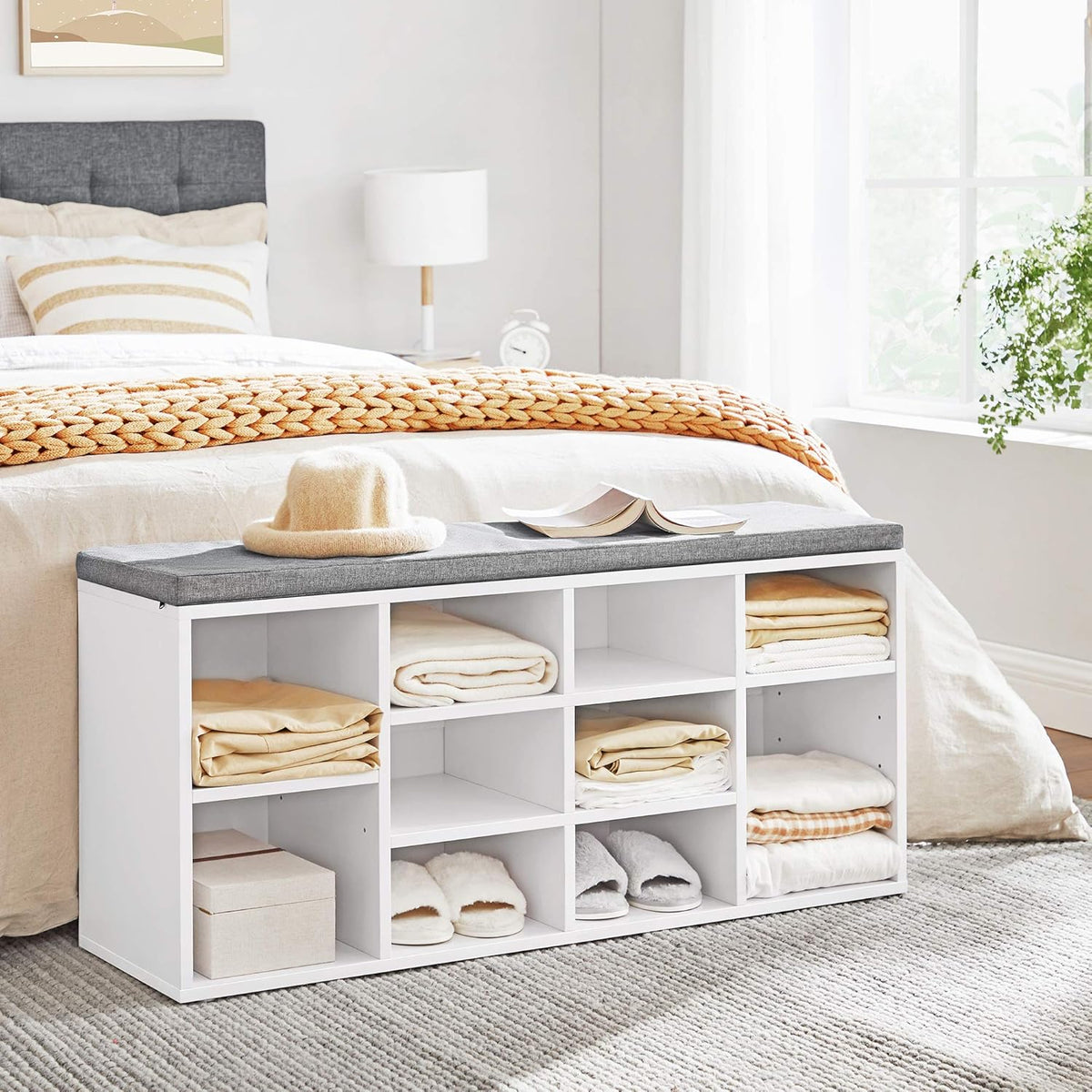 VASAGLE Shoe Bench LHS010W01