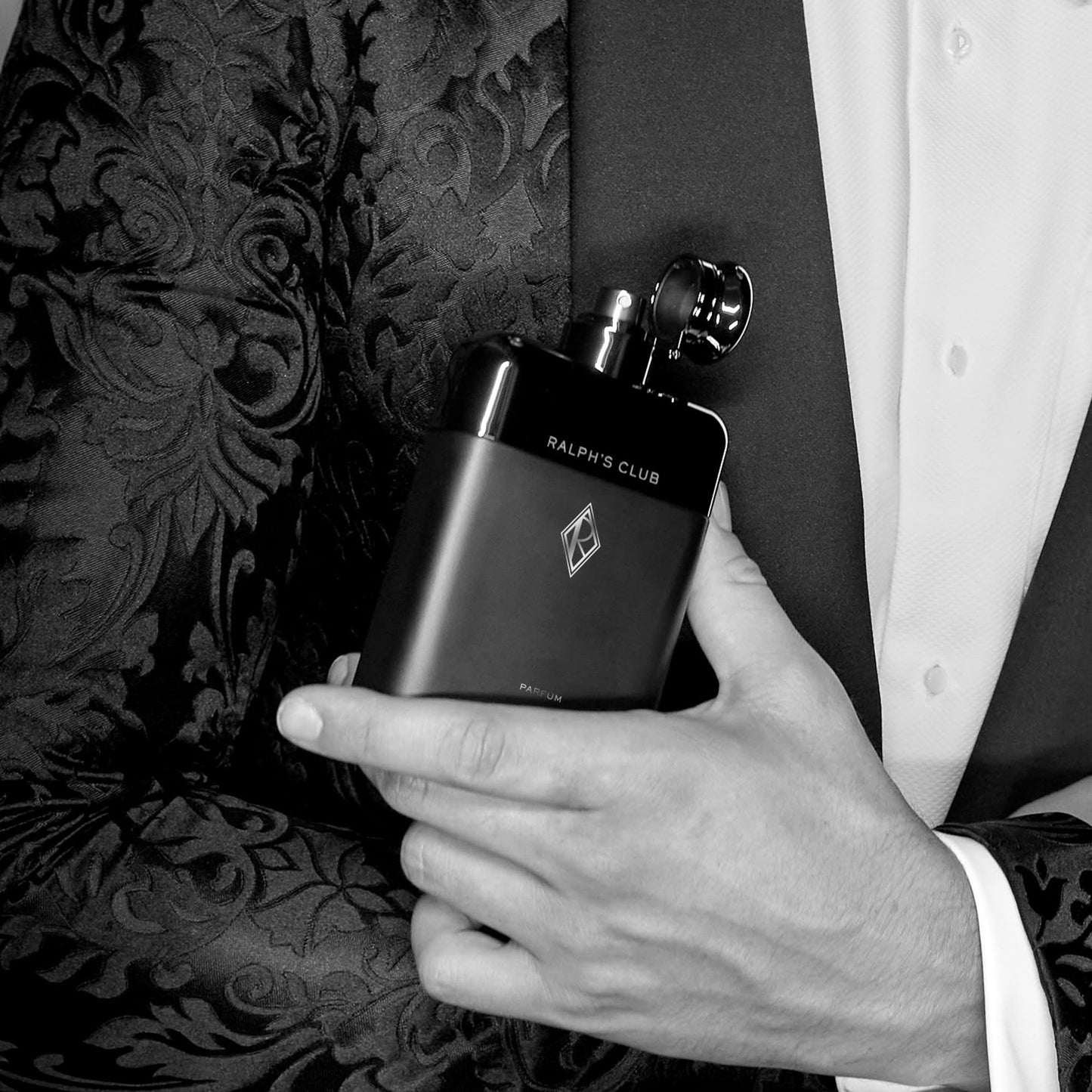 RALPH LAUREN FRAGRANCES Ralph's Club - Parfum - Men's Cologne - Woody & Ambery - With Lavandin, Vetiver, Cardamom, and Patchouli - Intense Fragrance - 3.4 Fl Oz - Medaid International