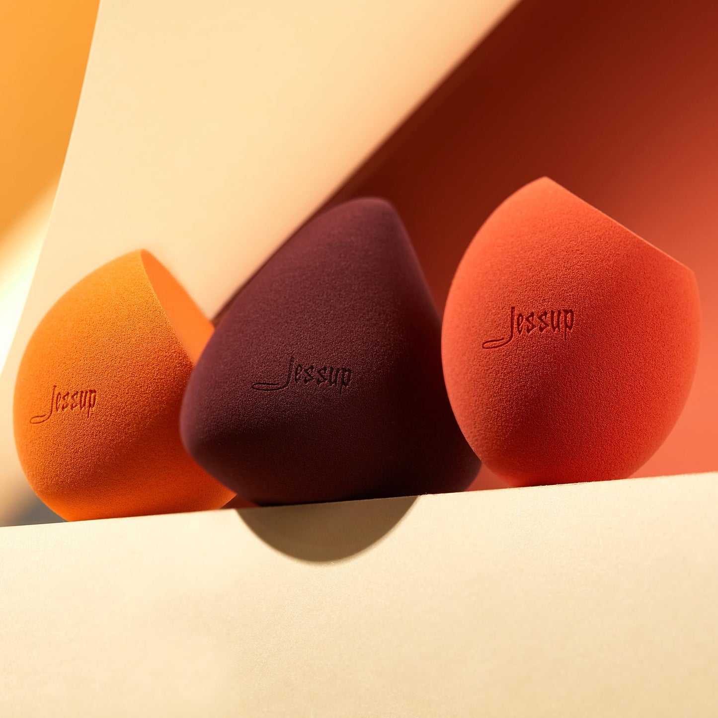 Jessup Makeup Sponge Set, 3pcs Make up Sponges for Face Soft Beauty Sponges Foundation Sponge Makeup Blender Concealer Sponge, SP013 - Medaid International